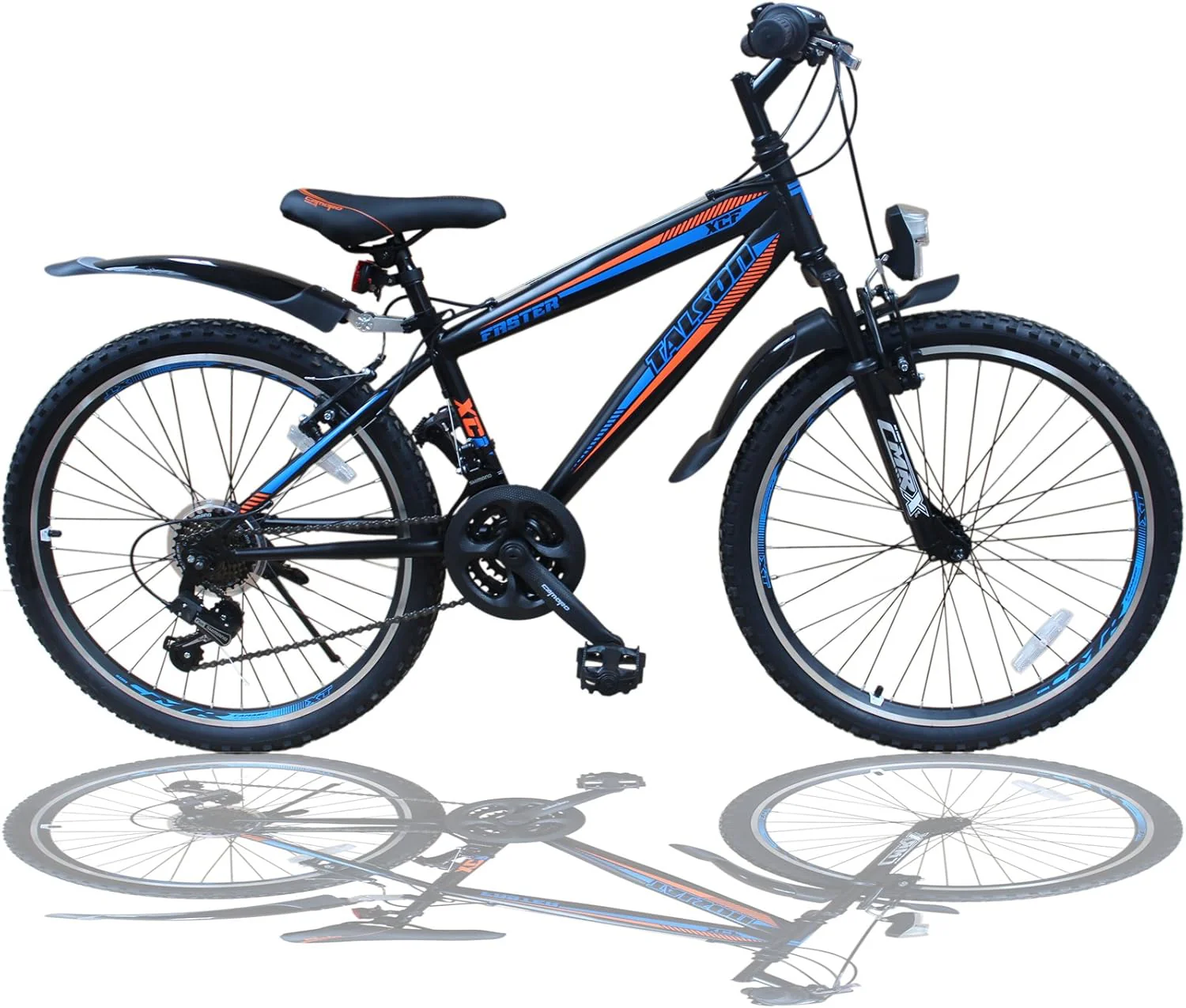 Talson 24 inch mountainbike fiets MET VERING & verlichting 21-versnellingen Faster BBO
