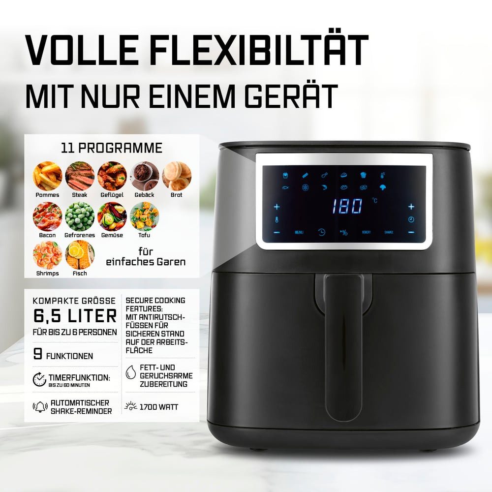 Heißluftfritteuse Heißluftfritteuse 6,5 l