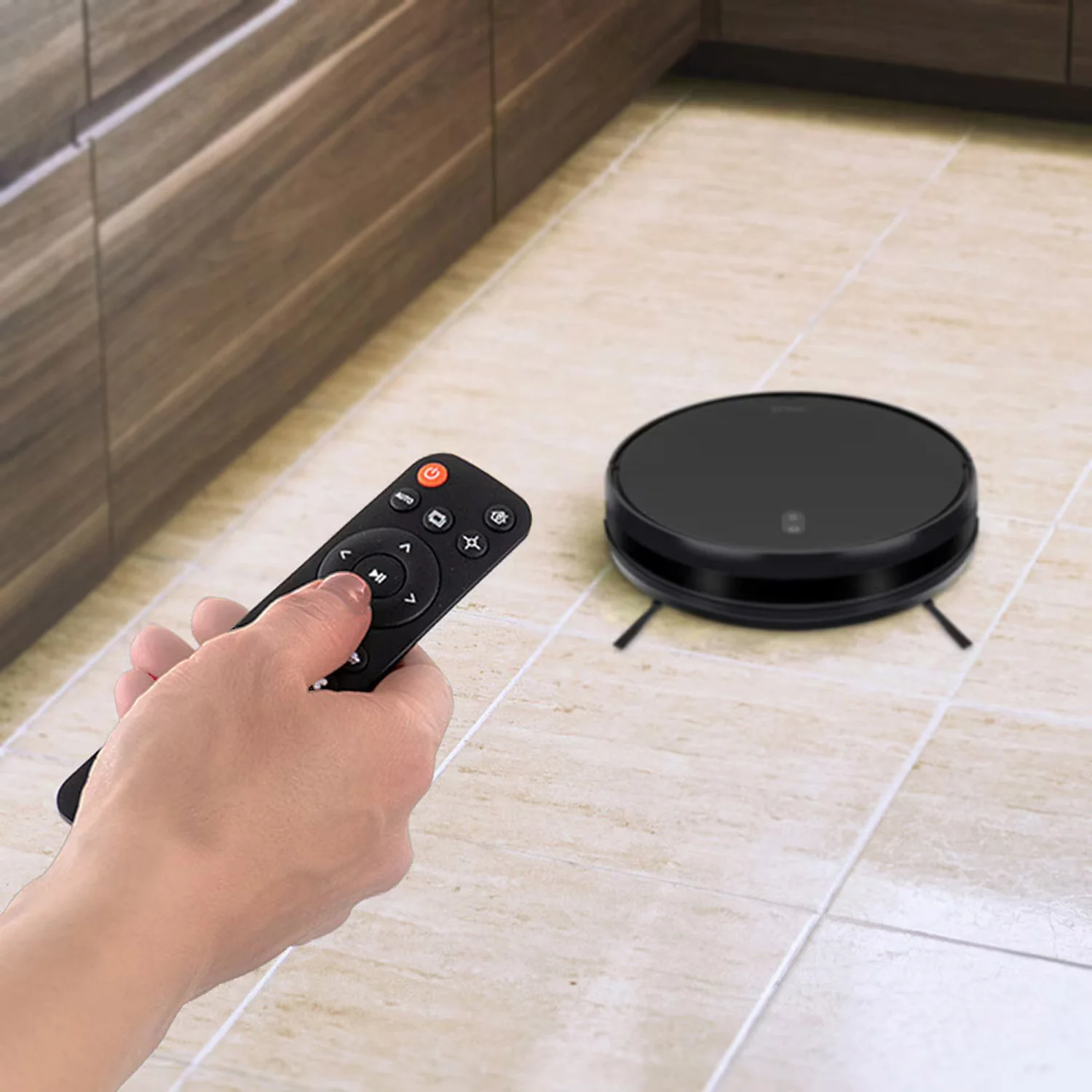 Robot Aspirapolvere Con Controllo Da Remoto 1400pa 28w Nero