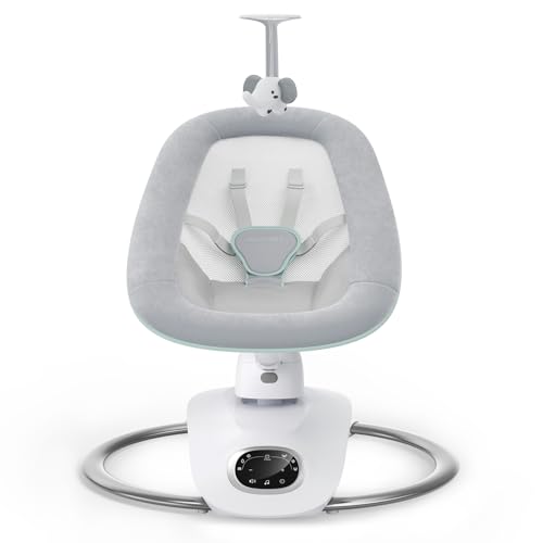 Momcozy CocoSway Altalena Elettrica per Neonati e Bambini, Movimento 3D con 6 Modalità e 4 Velocità, Telecomando, 8 Ninne Nanne Preimpostate, Fino a 9 kg : Amazon.it: Prima infanzia