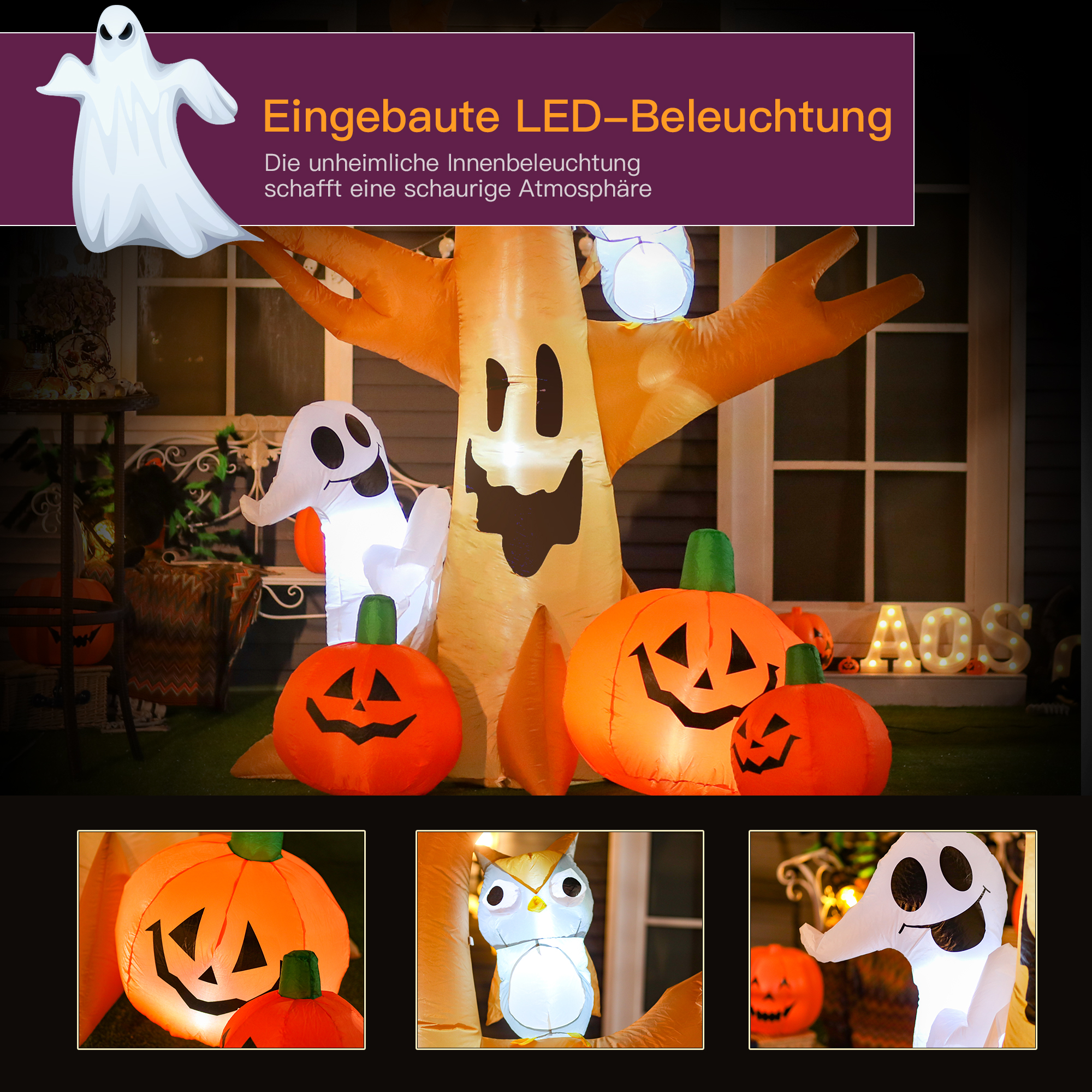 Halloween opblaasbaar spook