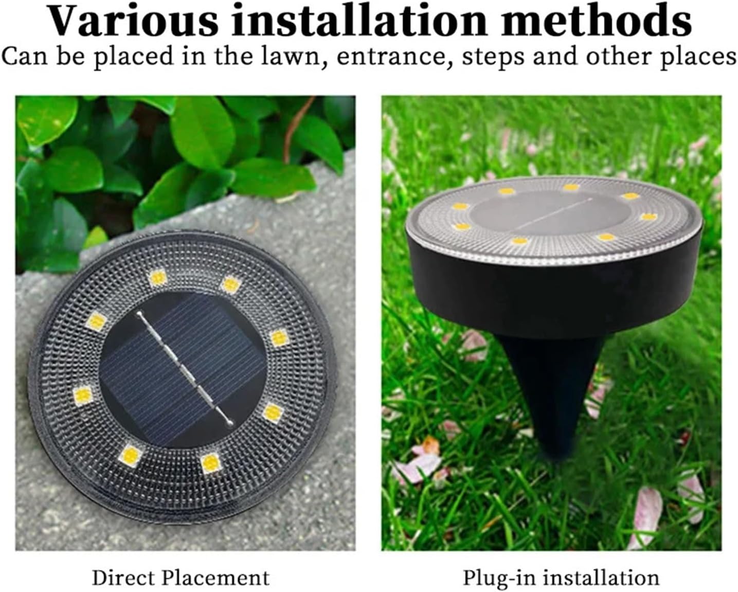 So LED-Bodenleuchten für den Außenbereich, wasserdicht, IP68, Rasenlichter für Garten, Terrasse und Hof, Dekoration, hellweißes Licht, Untergrundbeleuchtung, 16 Stück