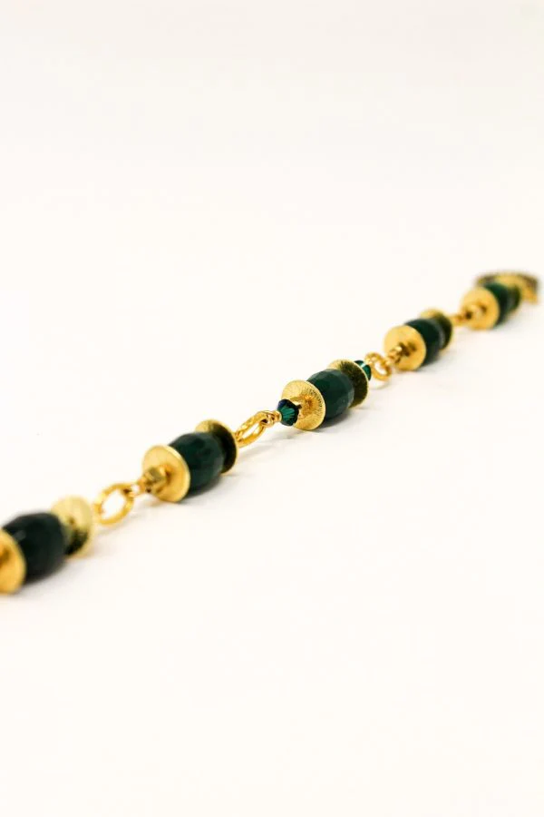 K Kajoux Emeralde Link Bracelet