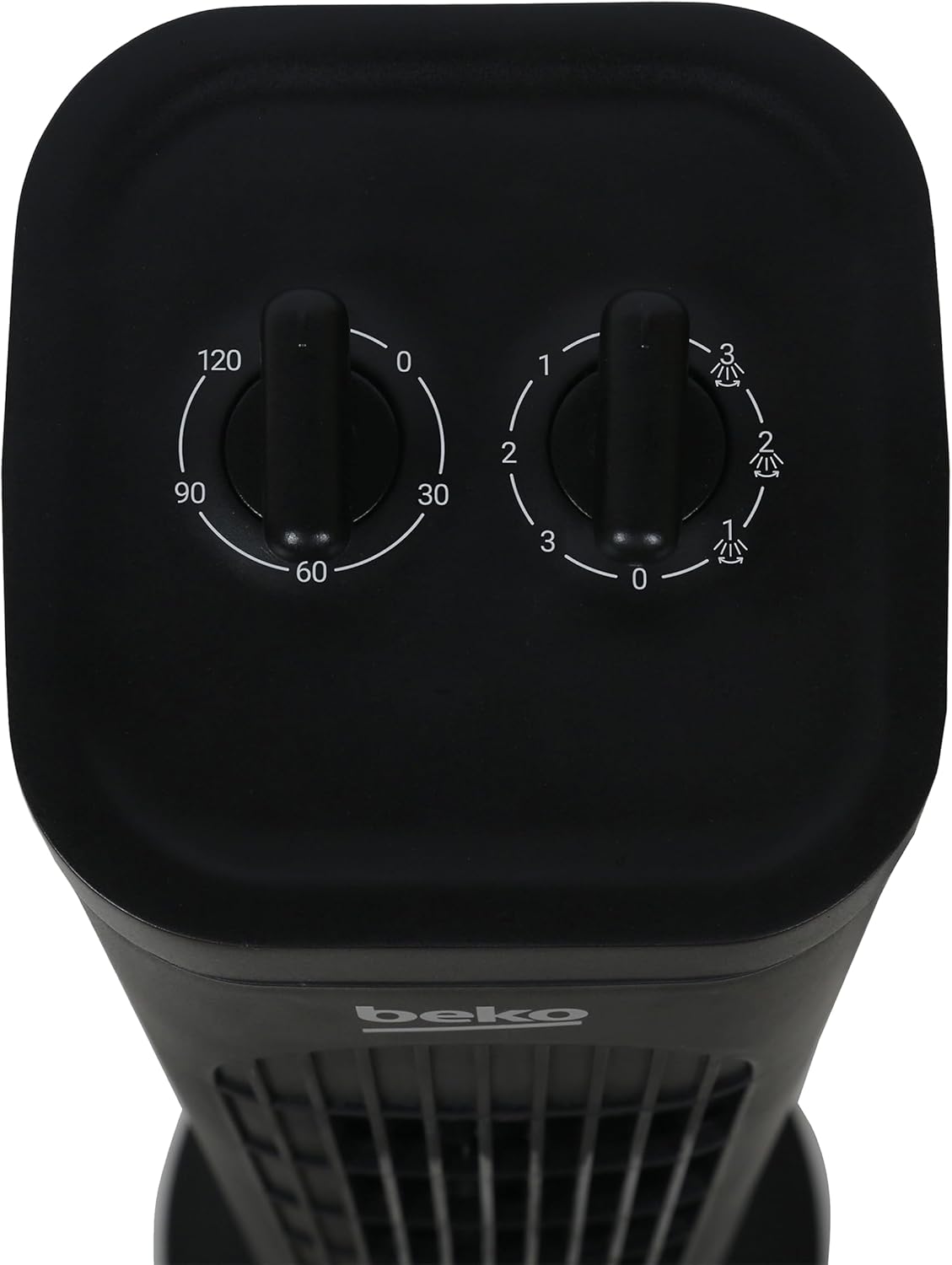 Beko EFW6900B Digital Tower Fan, 45W, 4 Speed, LED Display, Oscillation 70°, Timer 24h, Black