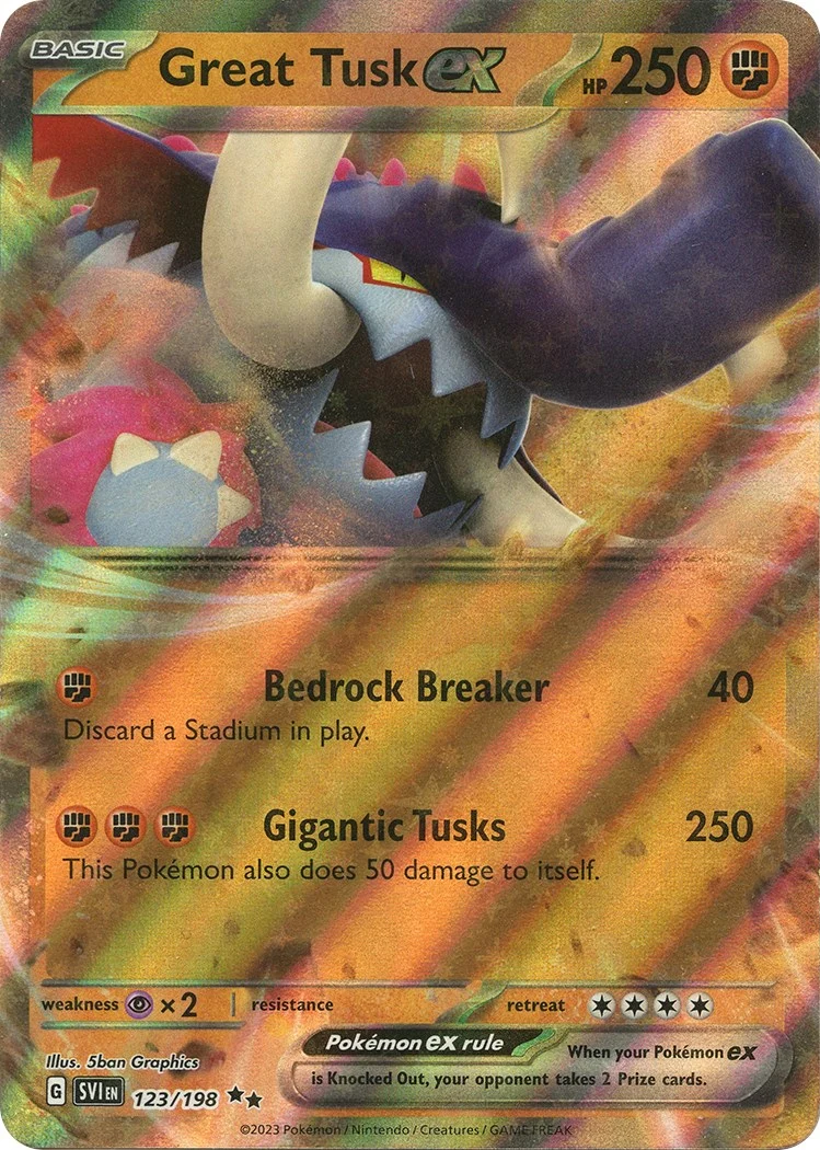 Great Tusk ex (123/198) (SVI)