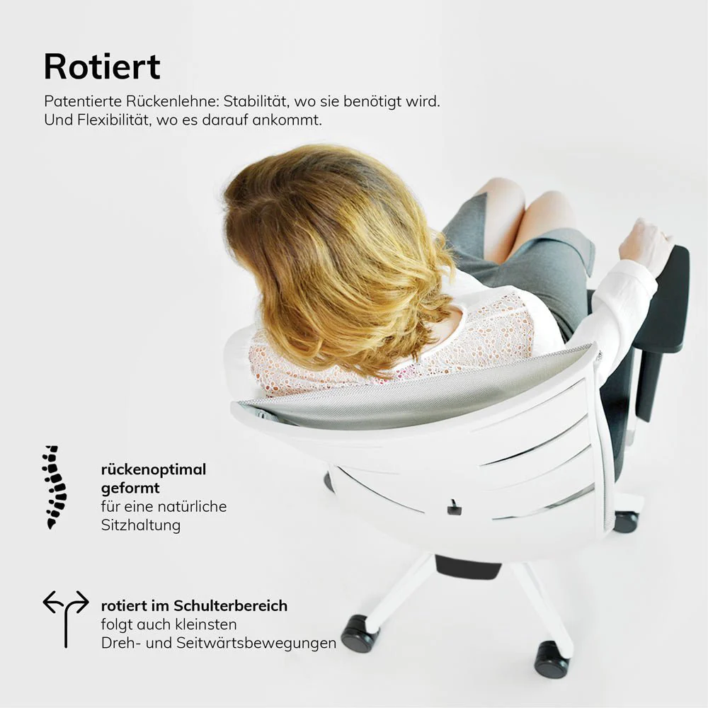 Sedia da ufficio ergonomica con schienale in rete lento Agilis Matrix MT12 EDIZIONE SPECIALE Pure Black