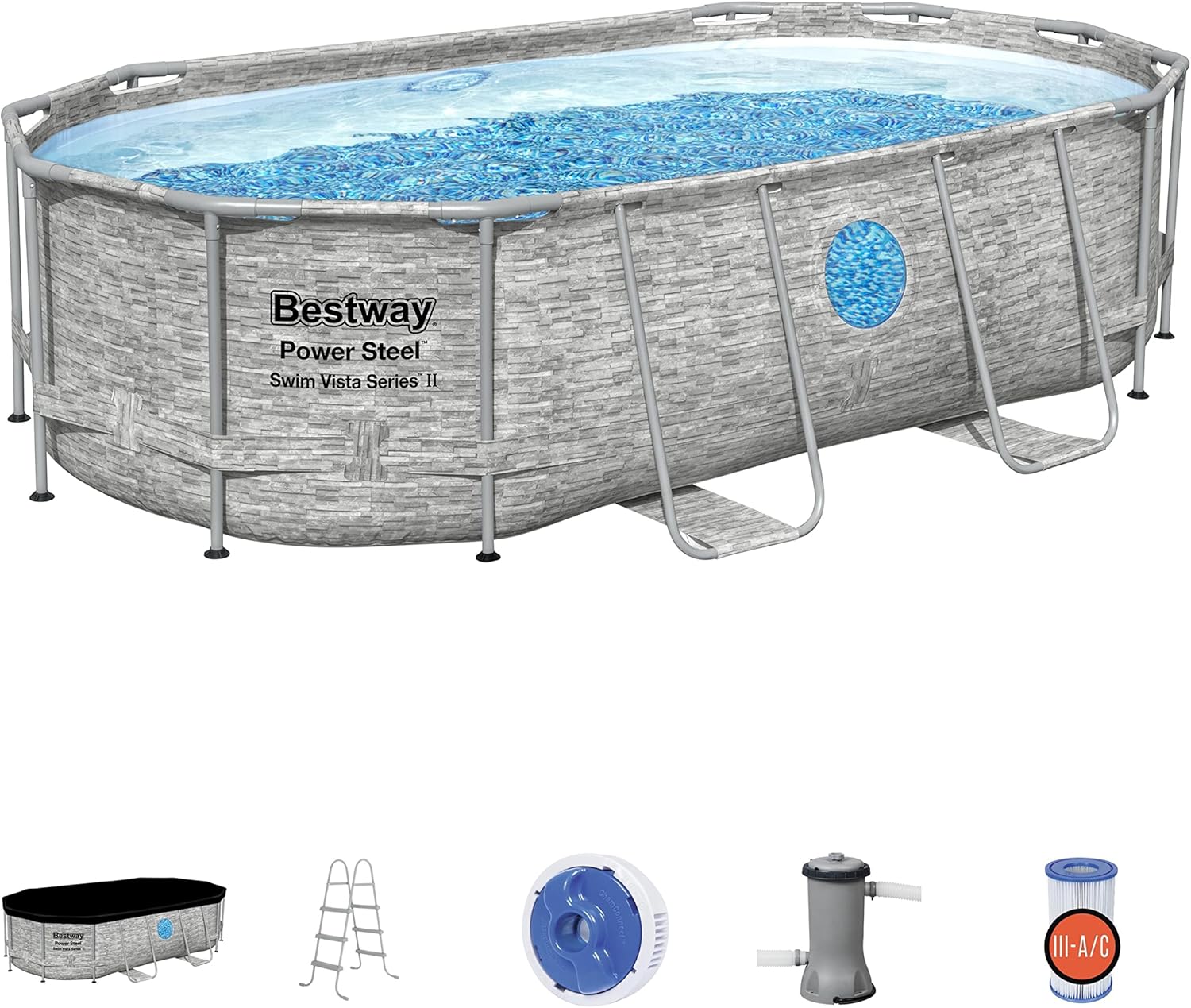 The robust steel swimming pool 
