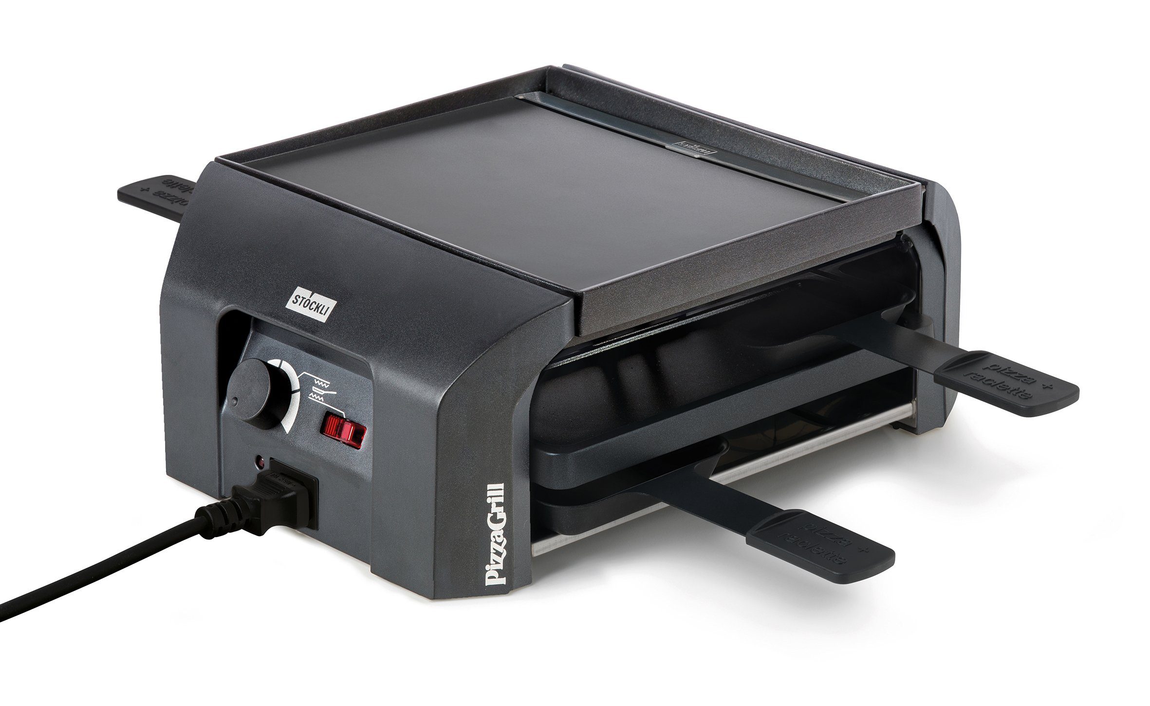 Raclette Stöckli Raclette + Pizza Grill Four4 Basisgerät anthrazit