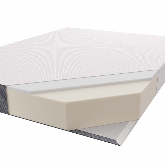 Materasso Emma 8 pollici King – Bianco, confortevole e traspirante