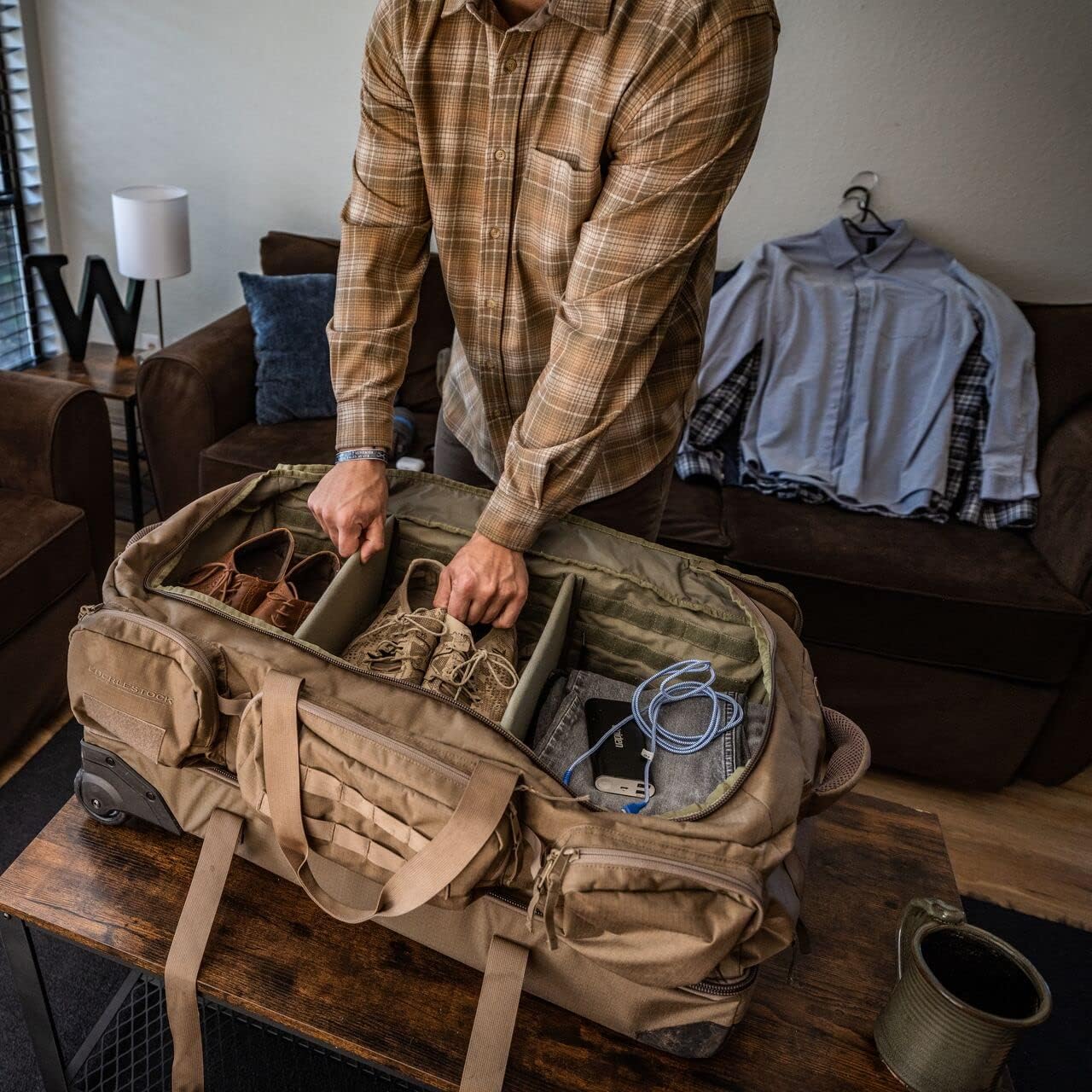 Eberlestock Atlas Duffel - Ihr Jagd- und Reisebegleiter für endlose Abenteuer, Coyote, 29.5 inches, Cargo