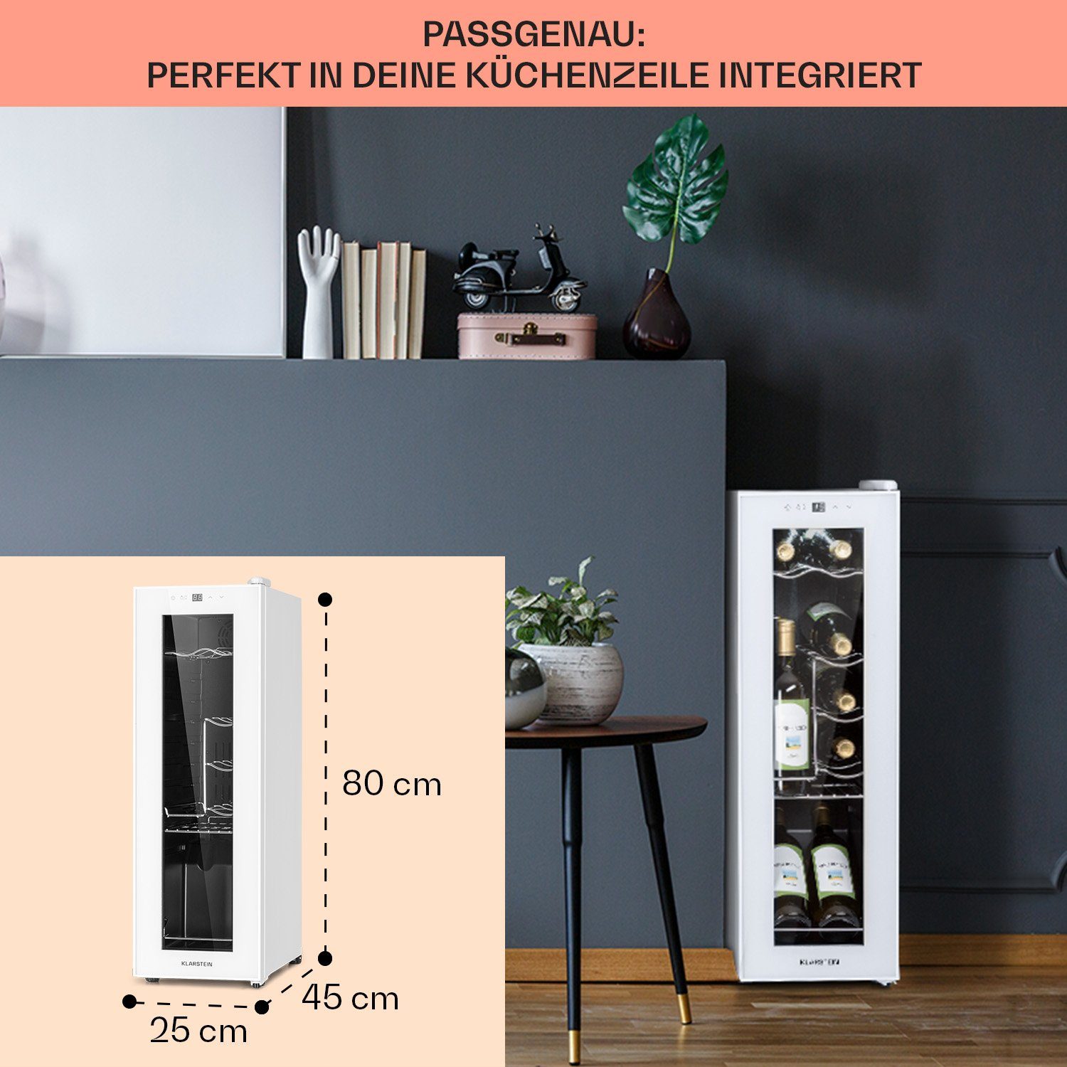 Weinkühlschrank Shiraz 12 Slim Uno