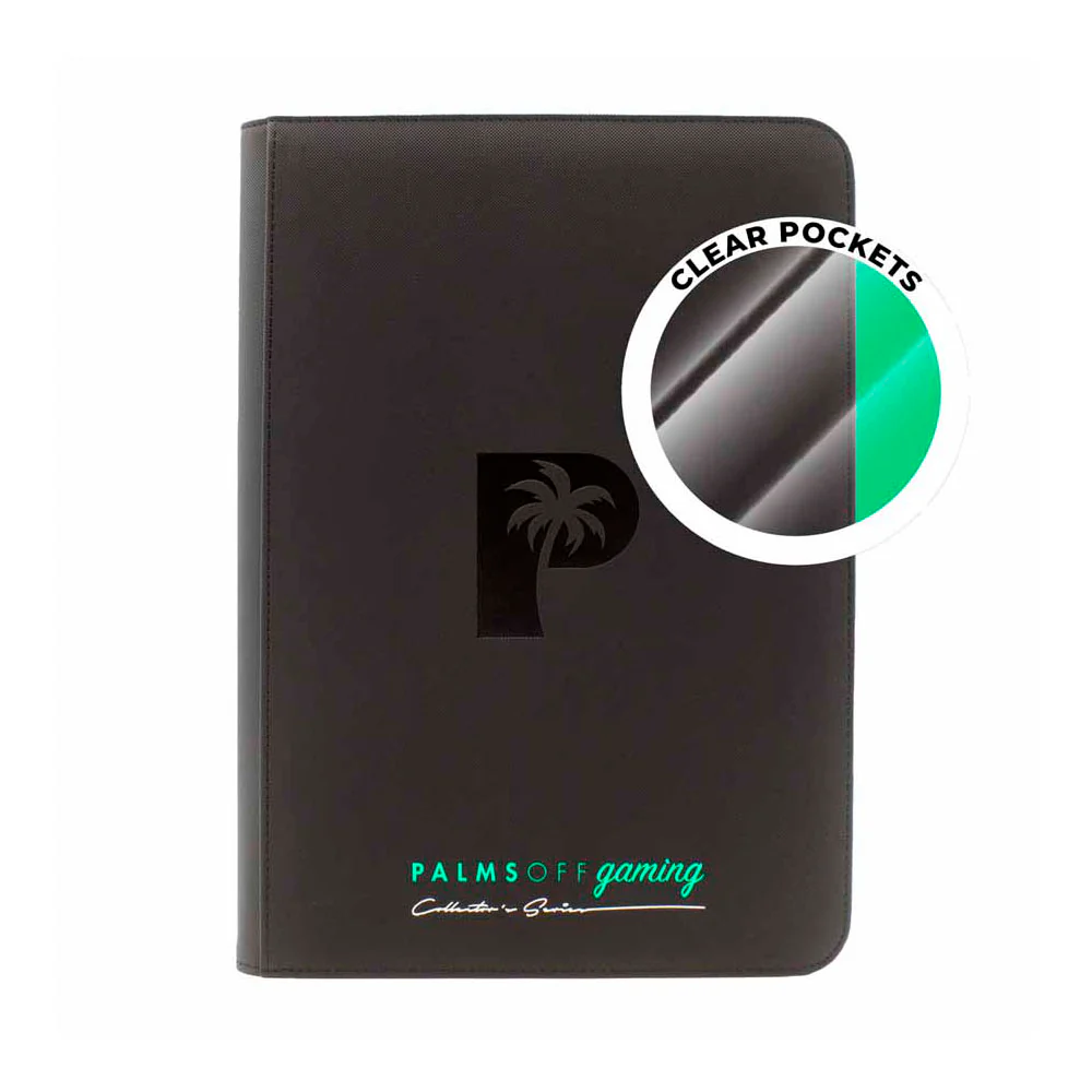Palms Off Collector's Series TOP LOADER Zip Binder *NEW CLEAR PAGE MODEL*