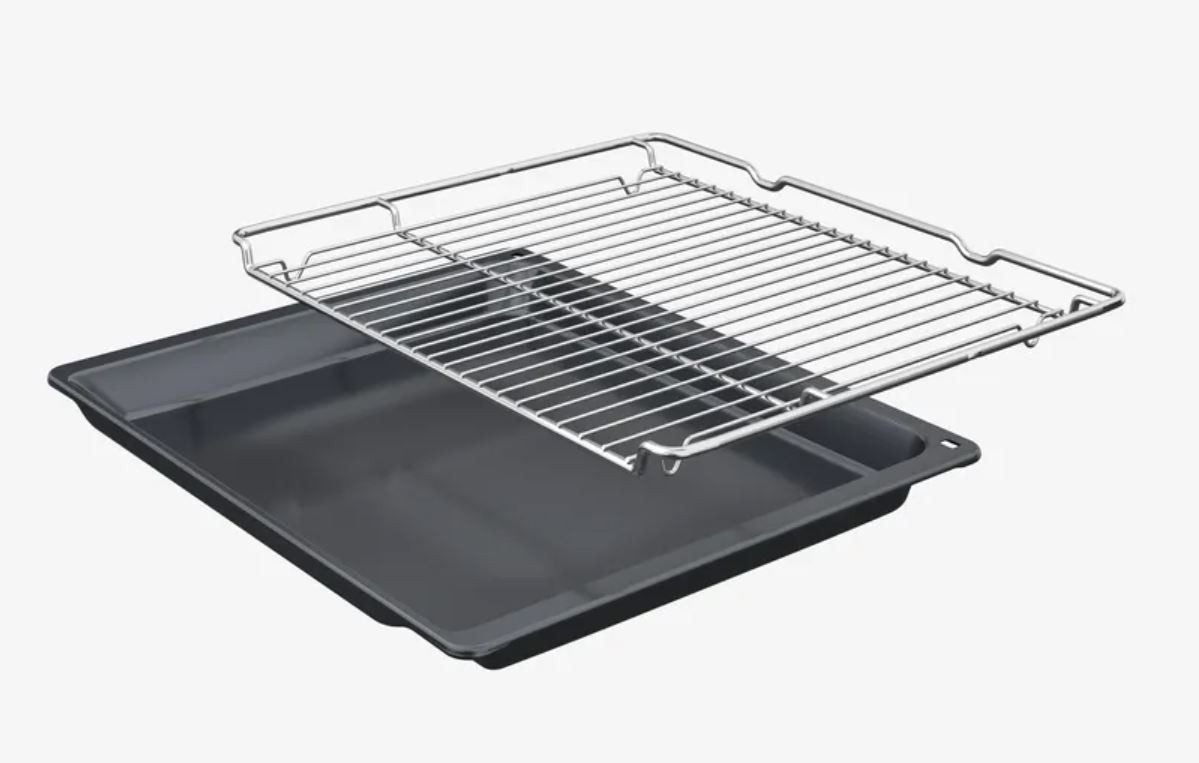 Backofen Teleskopauszug Edelstahl 71 l 3D-Heißluft EcoClean A+ HBA534ES3