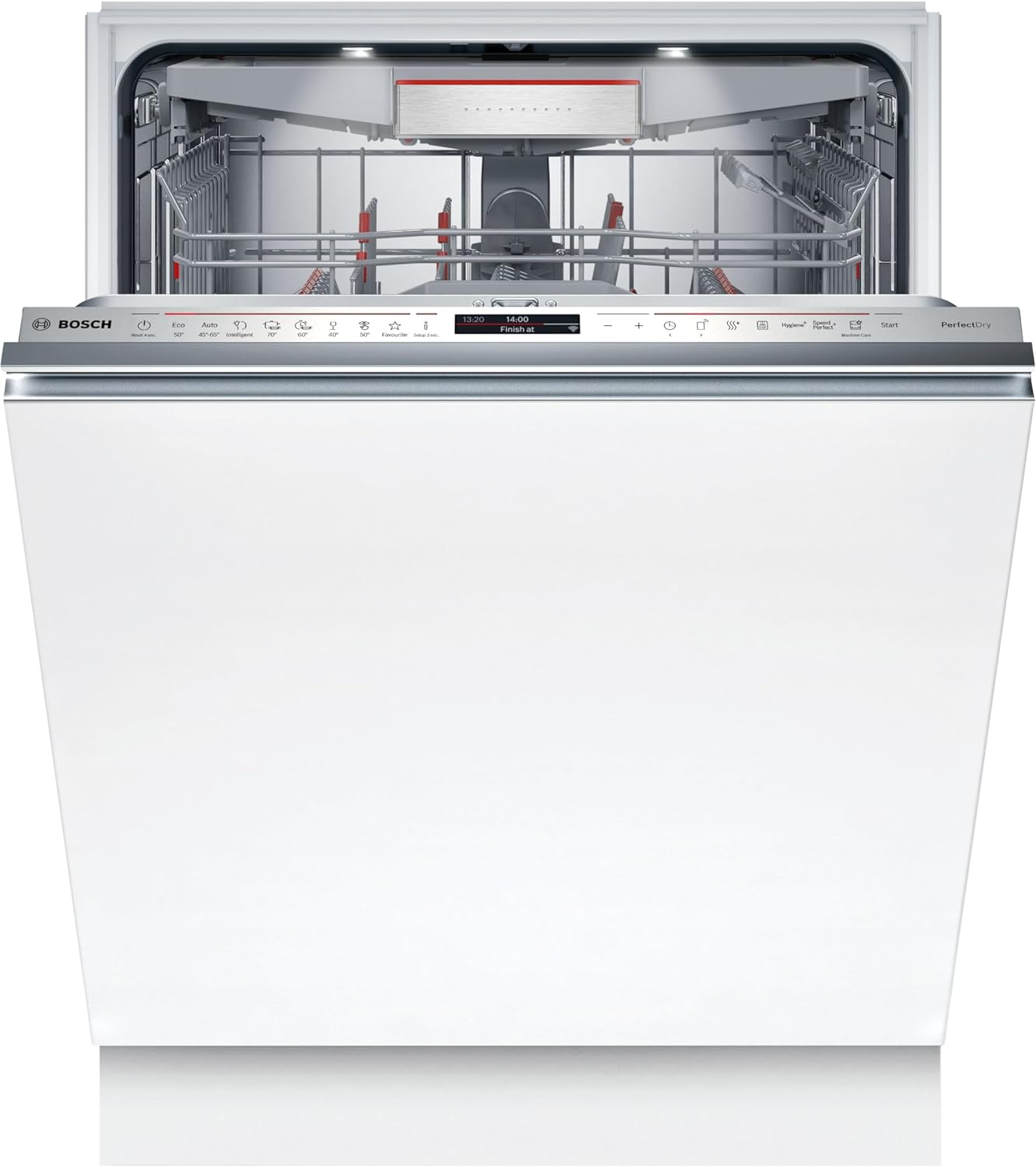 Bosch Elettrodomestici SMV2HVX02E Serie 2, Lavastoviglie da incasso a scomparsa totale, Home Connect, Diagnostica da remoto, Assistente al lavaggio, Programma Preferito, InfoLight, 3 cestello, 60 cm
