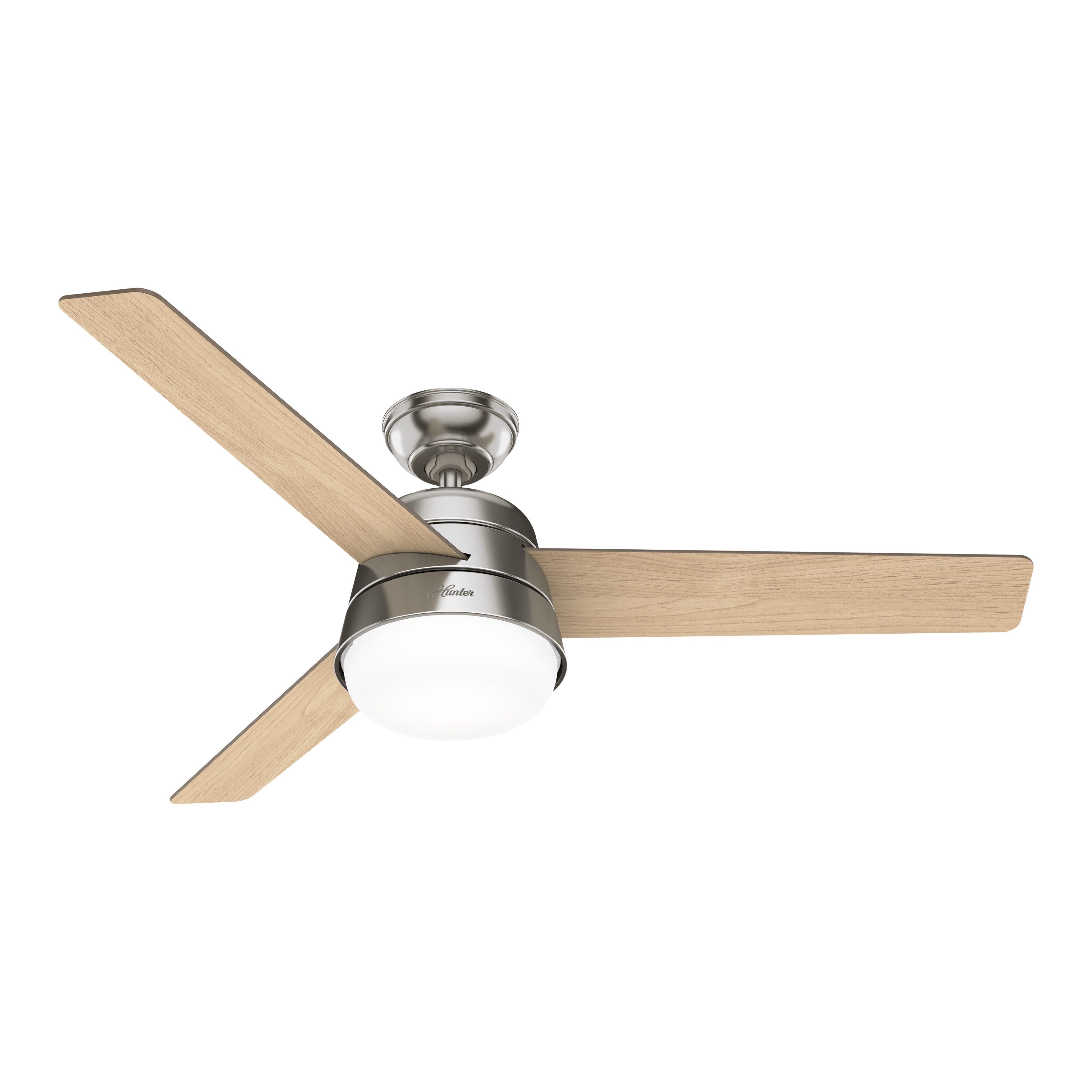 Deckenventilator Deckenventilator Finley L Nickel mit Licht & Fernbedienung