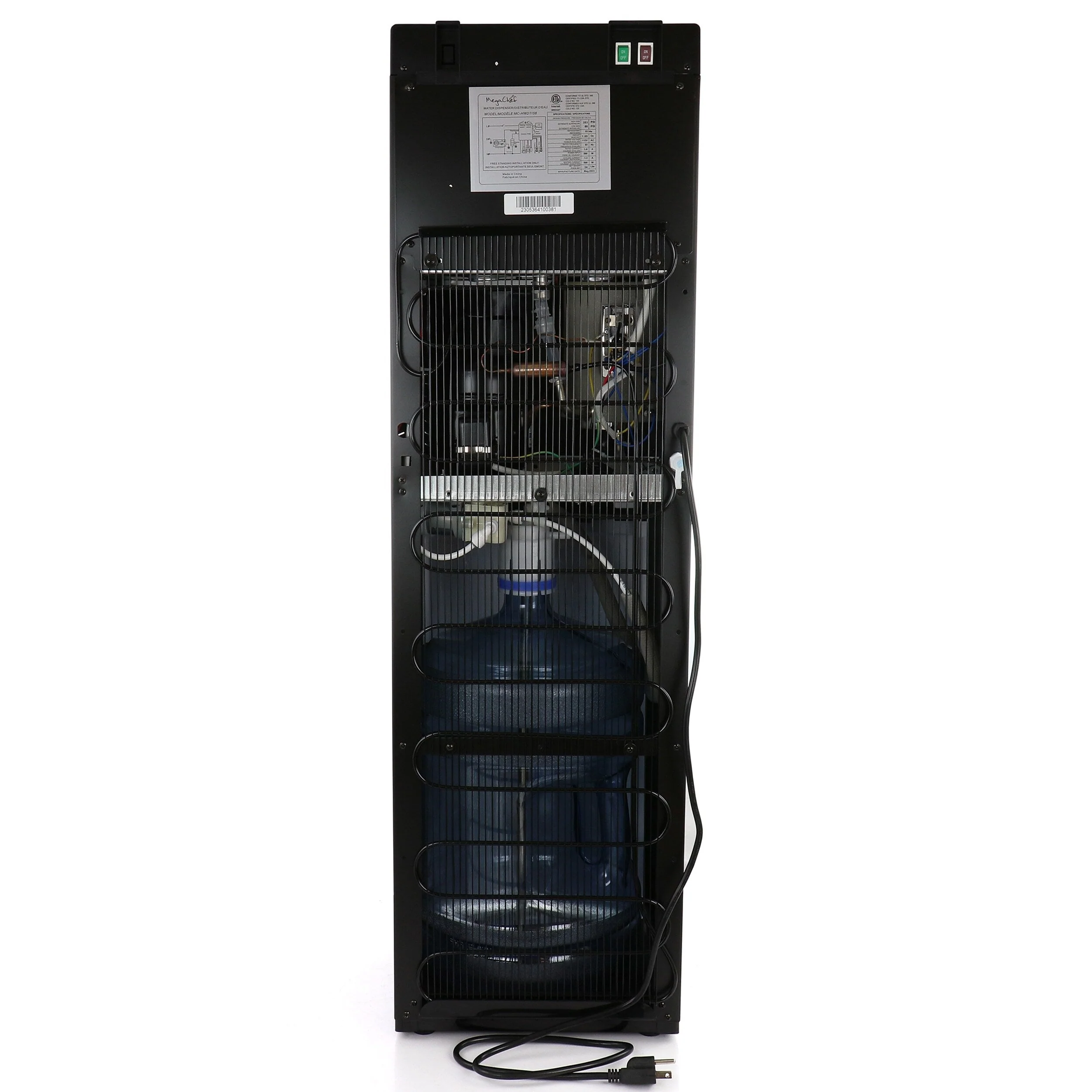 MegaChef Bottom Load Hot and Cold Water Dispenser - 12x13.6x41