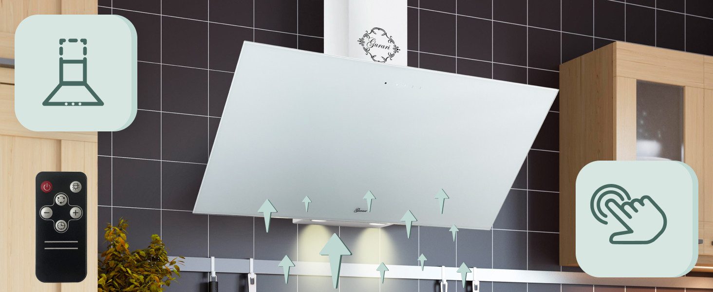 Wandhaube GCH 286 WH 9 PRIME N. Dunstabzugshaube 90 cm 1000 m³/h, TouchControl