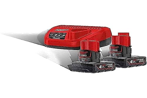 Milwaukee Starter Set 12 Volt 4933459211 m12nrg 402 2 X 12 V/4,0ah Ioni di Litio, 1 pezzi : Amazon.it: Fai da te