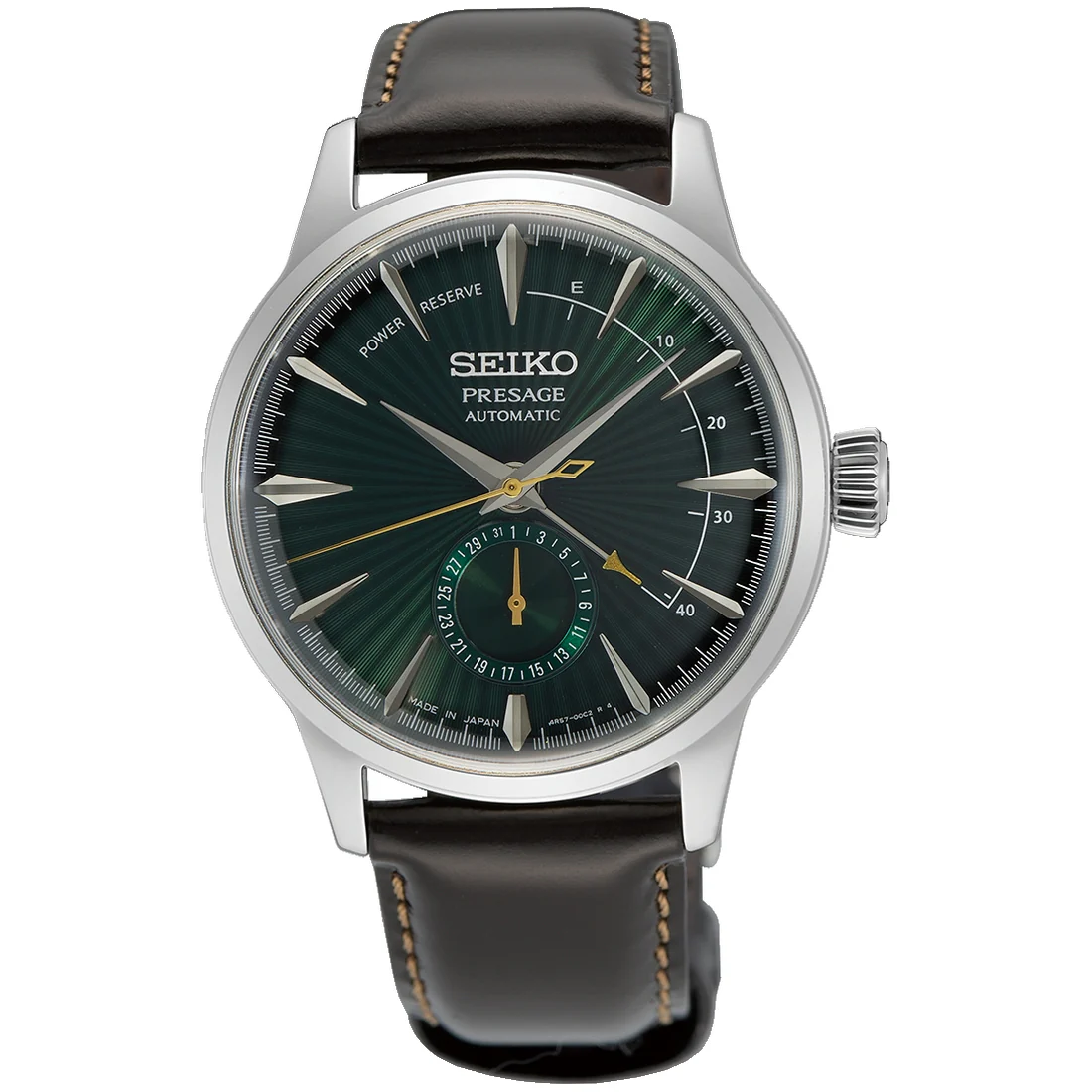 Orologio Seiko Presage SSA459J1 Cocktail verde riserva di carica