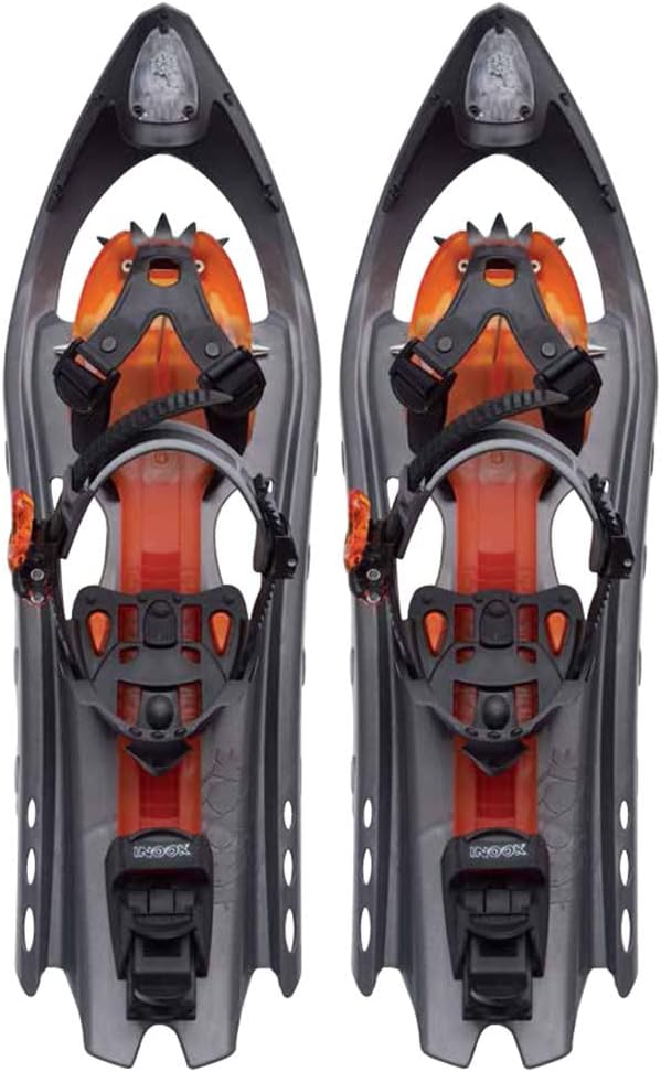 Inook Schneeschuh, Größe 35-47, Schwarz und Silbern, Aluminium und Nylon, für Erwachsene, Unisex