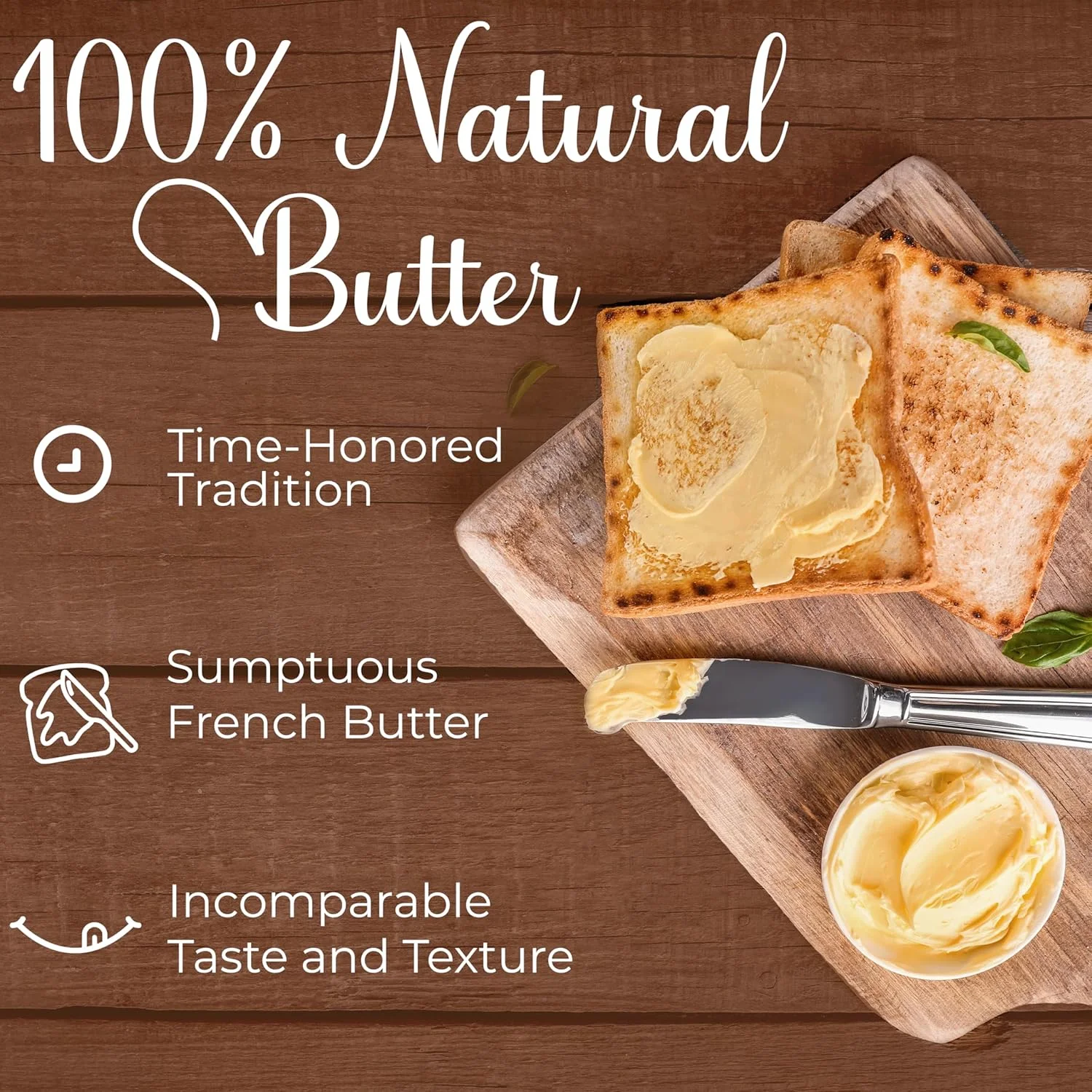 Beurdell Canned French Butter – 100% Natural Salted Pasteurized Real Butter | Long Shelf Life Emergency Survival Food | Great for Cooking, Baking, RV & Camping | Pull Top Lid | Pack of 24 | France