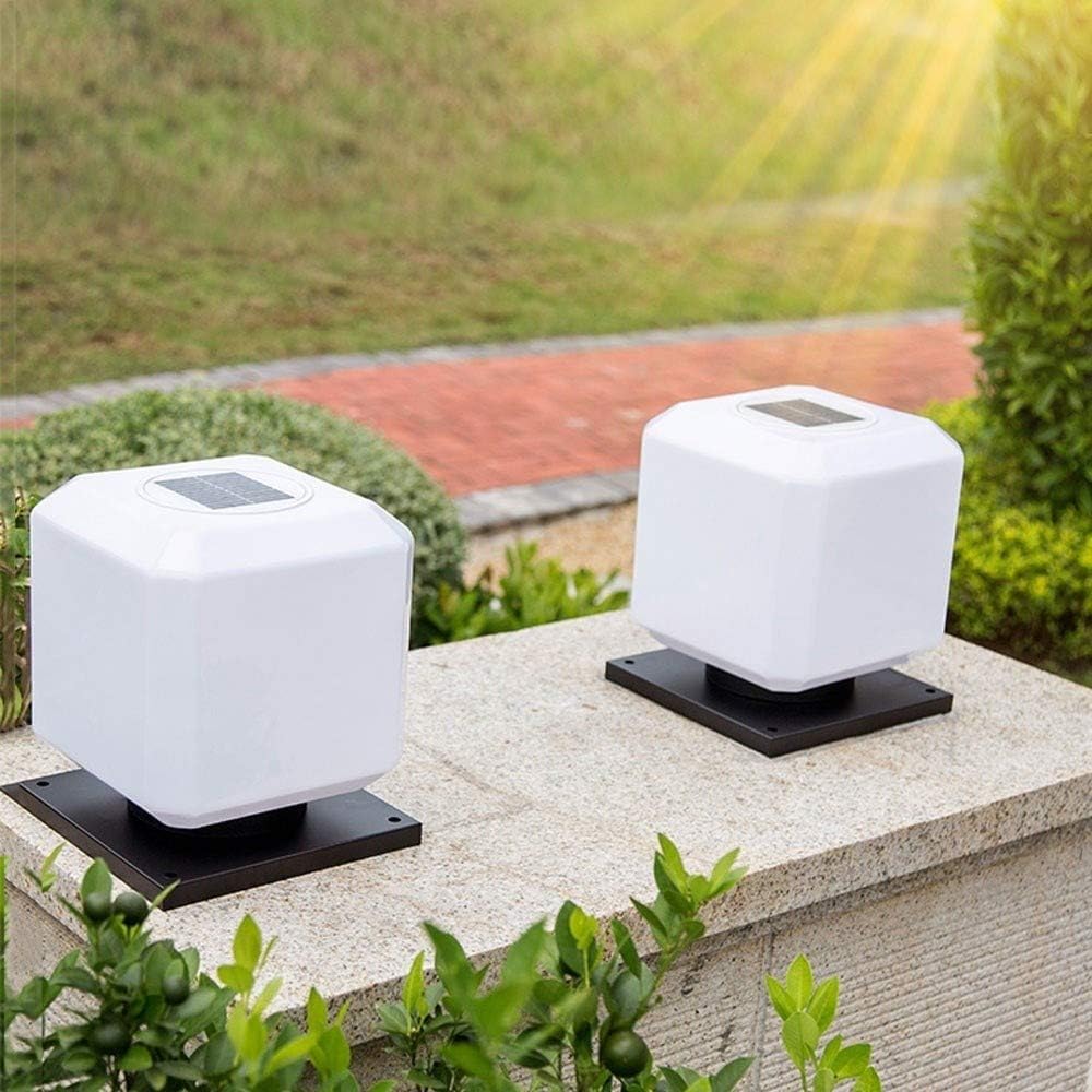 Wasserdichte, elegante Gartenlaterne und Terrassen-Stehlampe, aus Eisen, energieeffizient, so angetrieben, Landschaftsbeleuchtung und Veranda-Dekor