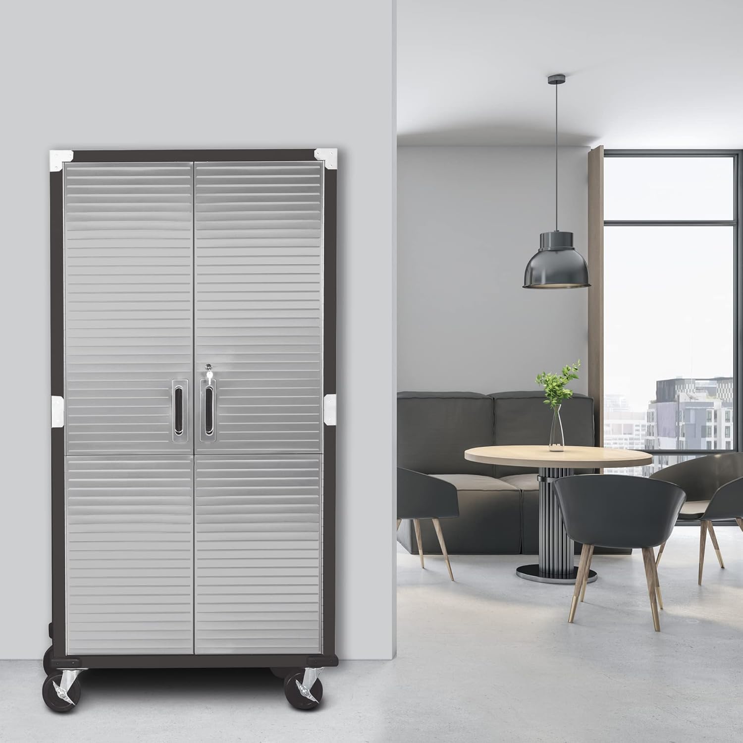Seville Classics UltraHD Steel Storage Cabinet, 36