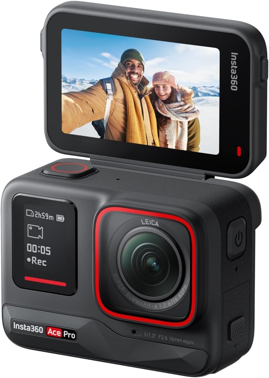 Insta360 Ace Pro - Action cam impermeabile Co-disegnata con Leica, sensore da 1/1.3