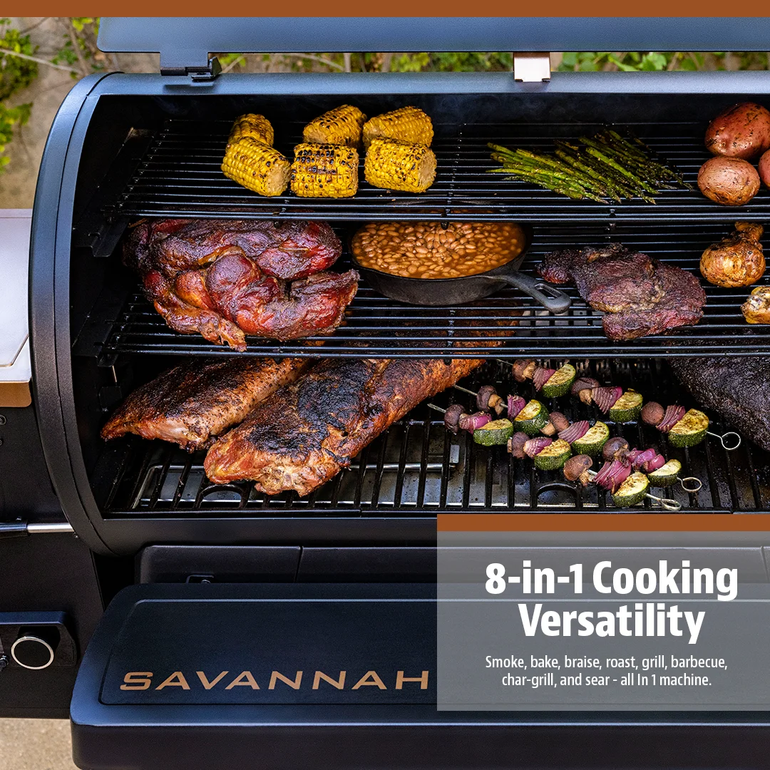Pit Boss 1500 Connected Pellet Grill Savannah - Onyx Edition with Wi-Fi? - PB1500NXW