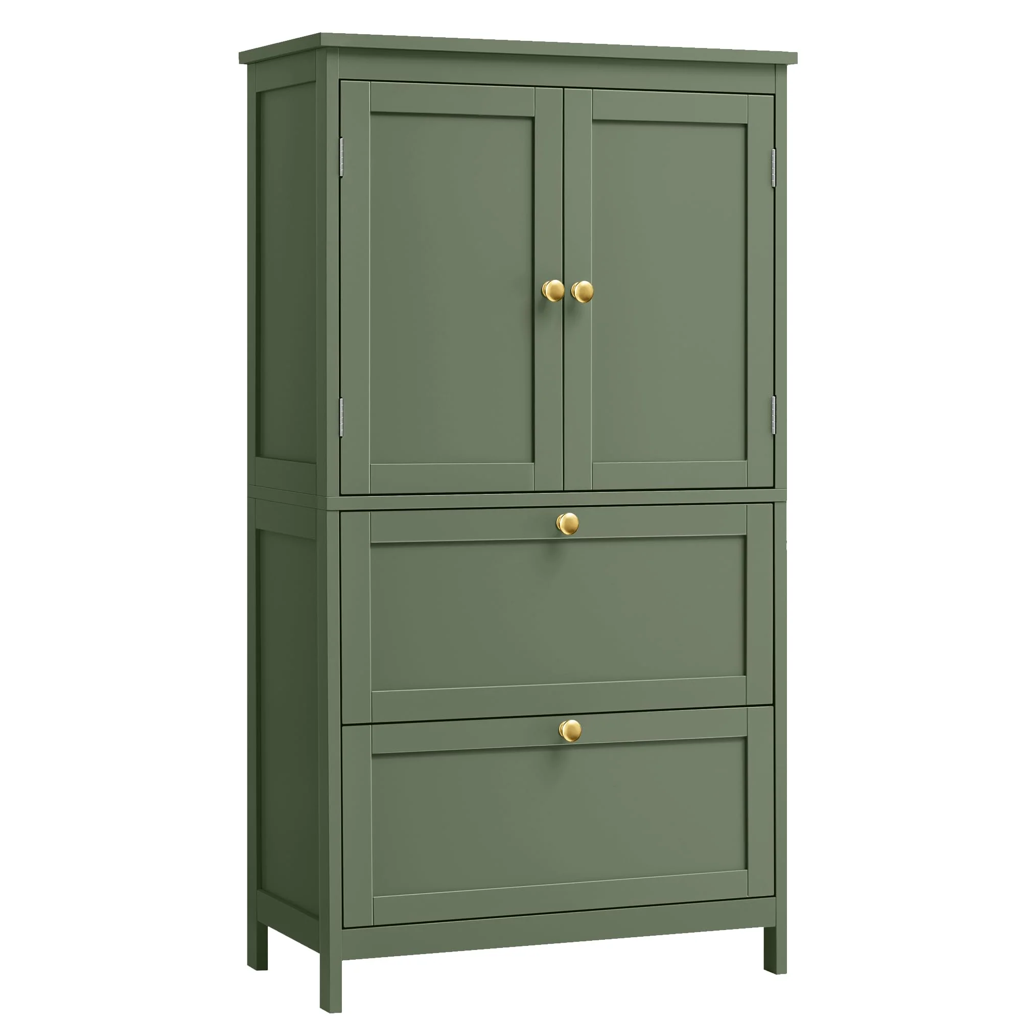 VASAGLE Badezimmerschrank mit Türen und Schubladen