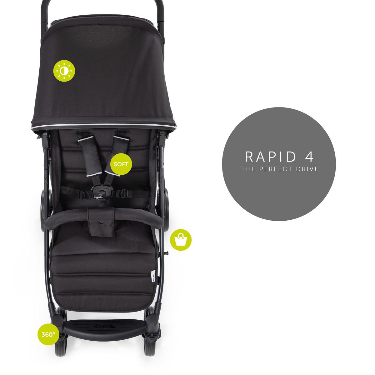 Kinder-Buggy Rapid 4 - Caviar Black