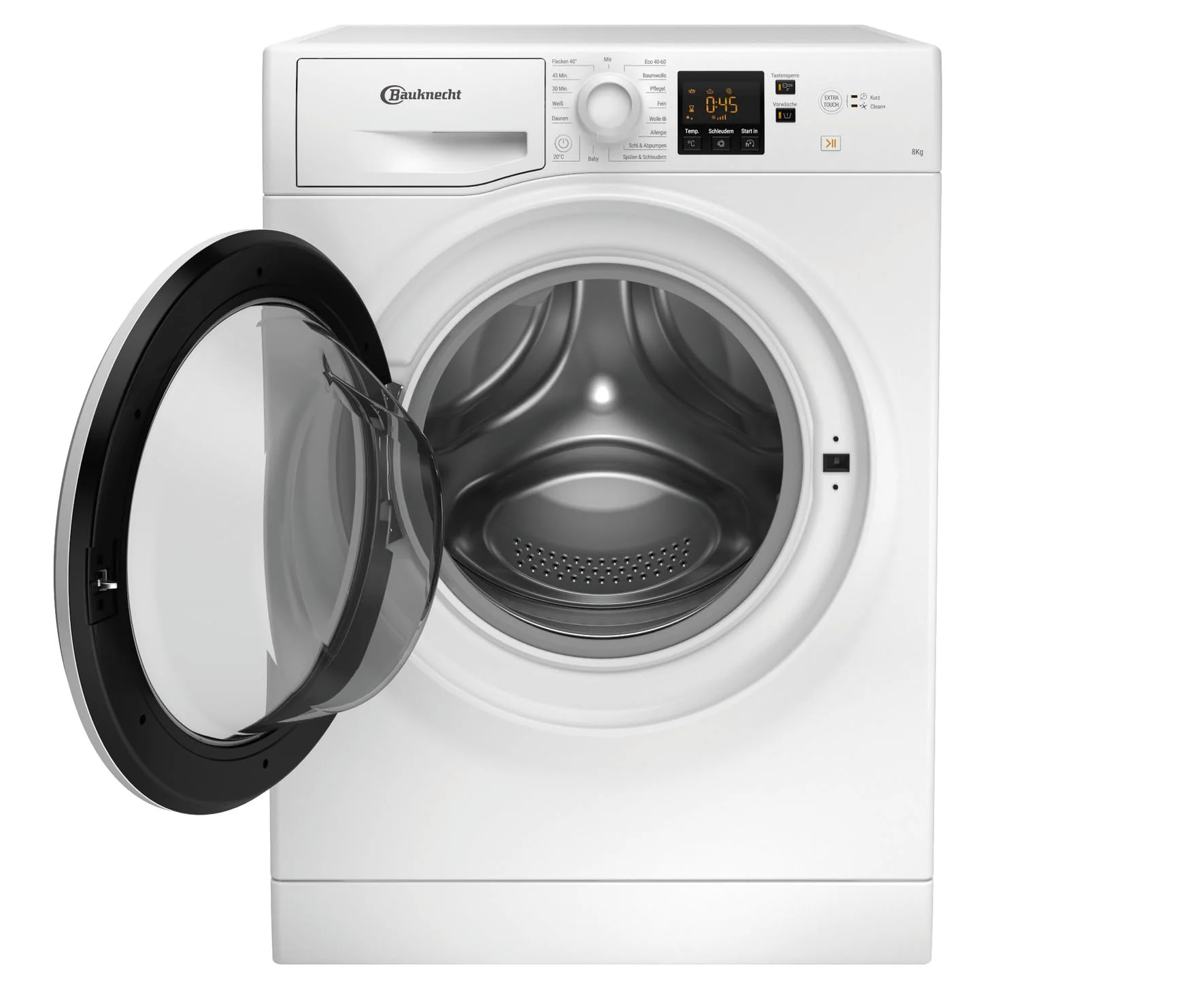 2025 Bauknecht WAM 814 A Lavatrice a carica frontale / 8 kg / Classe di efficienza energetica A / Programma rapido 45’ / Programma anti-allergie / Programma lana / Programma rapido 30’ / Avvio ritardato / AutoClean / Flecken 40°