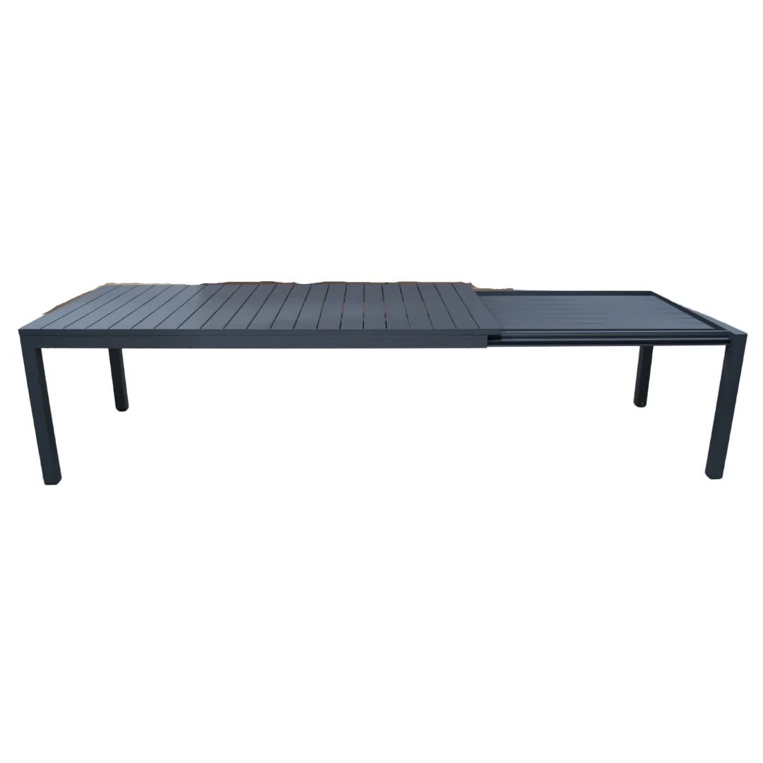 Pratic - Set pranzo da giardino 8/12 posti Alluminio Antracite