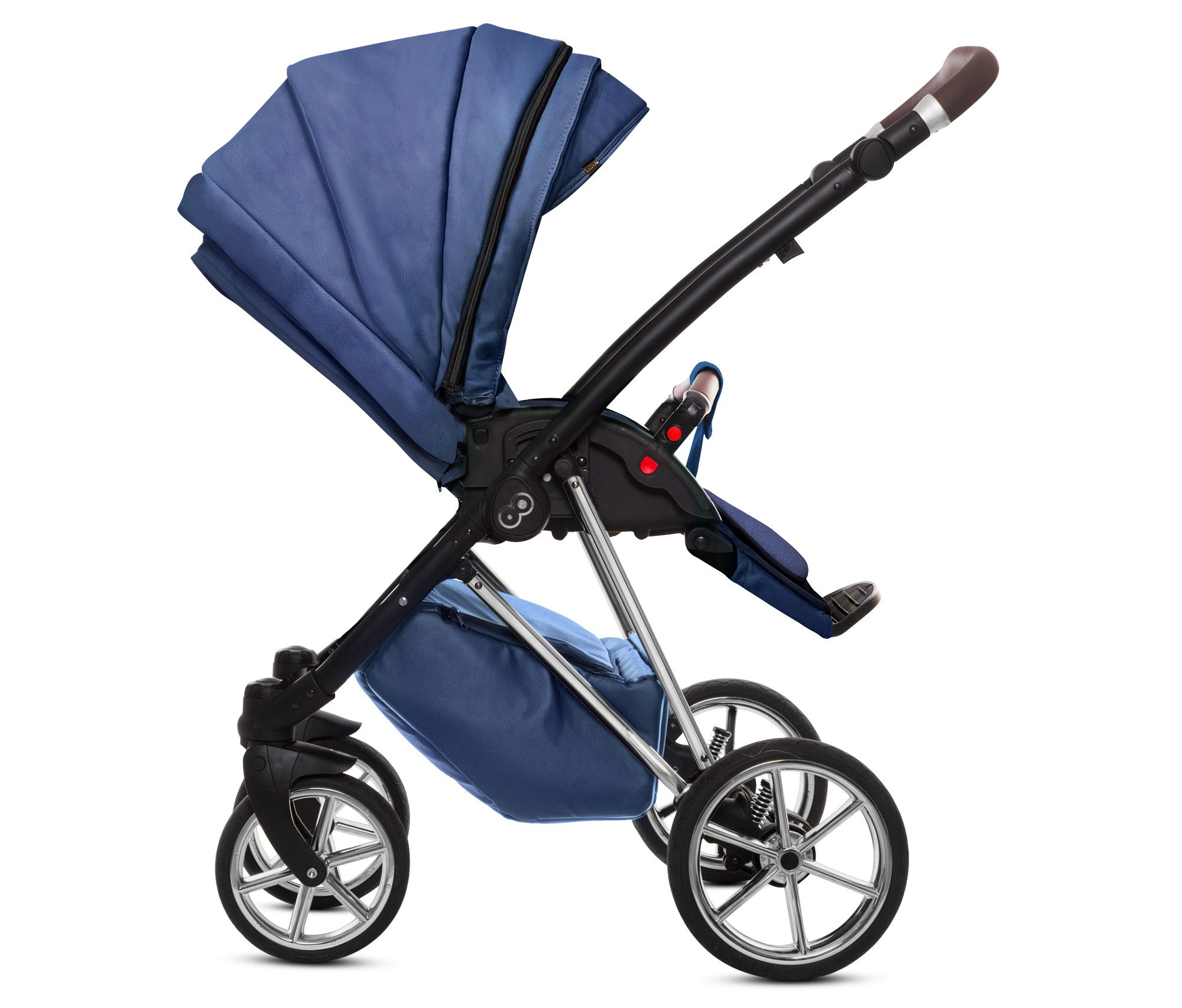 Kombi-Kinderwagen 3in1 Musse Royal, Baby Buggy Babywanne 5-Punkt-Sicherheitsgurt