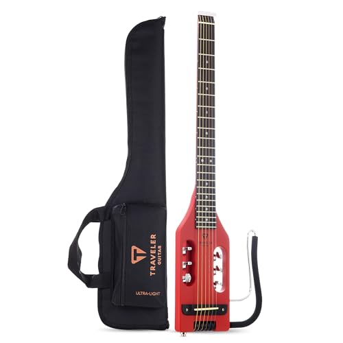 Chitarra elettroacustica Traveler Guitar Ultra Light, rosso vintage (ULA VRDM) : Strumenti Musicali