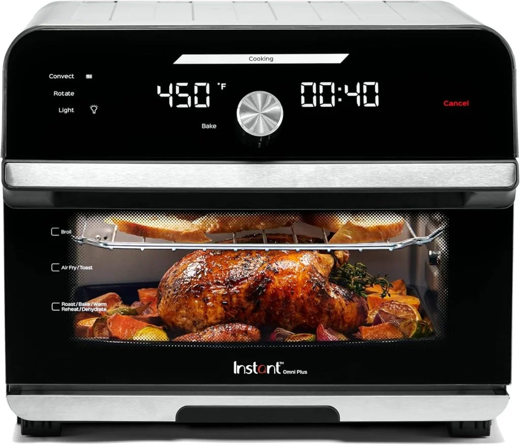 Instant Pot Omni Plus 19QT/18L Toaster Oven Air Fryer, 10-in-1 Functions, Fits 12