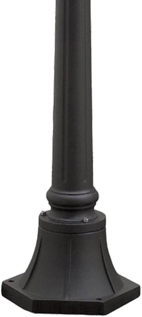 KONSTSMIDE 2-er Set schwarze Wegeleuchte PARMA aus Aluminium, E27, IP43, H.: 118 cm; 7225-750