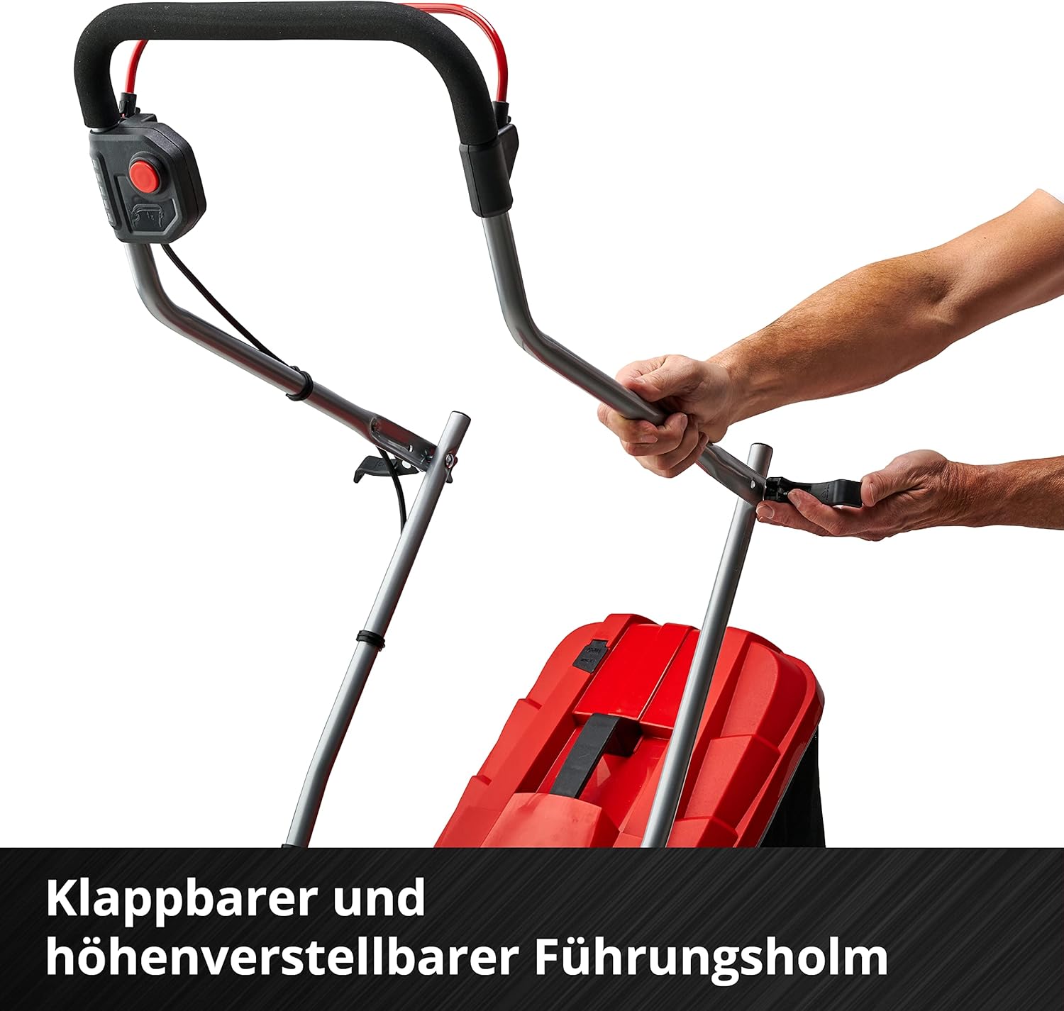 Einhell Akku-Rasenmher GE-CM 18/33 Li-Solo Power X-Change (18 V, 33 cm Schnittbreite, bis 200 m, Brushless, 30L Grasfangkorb, 25-65 mm Schnitthhe, ohne Akku)