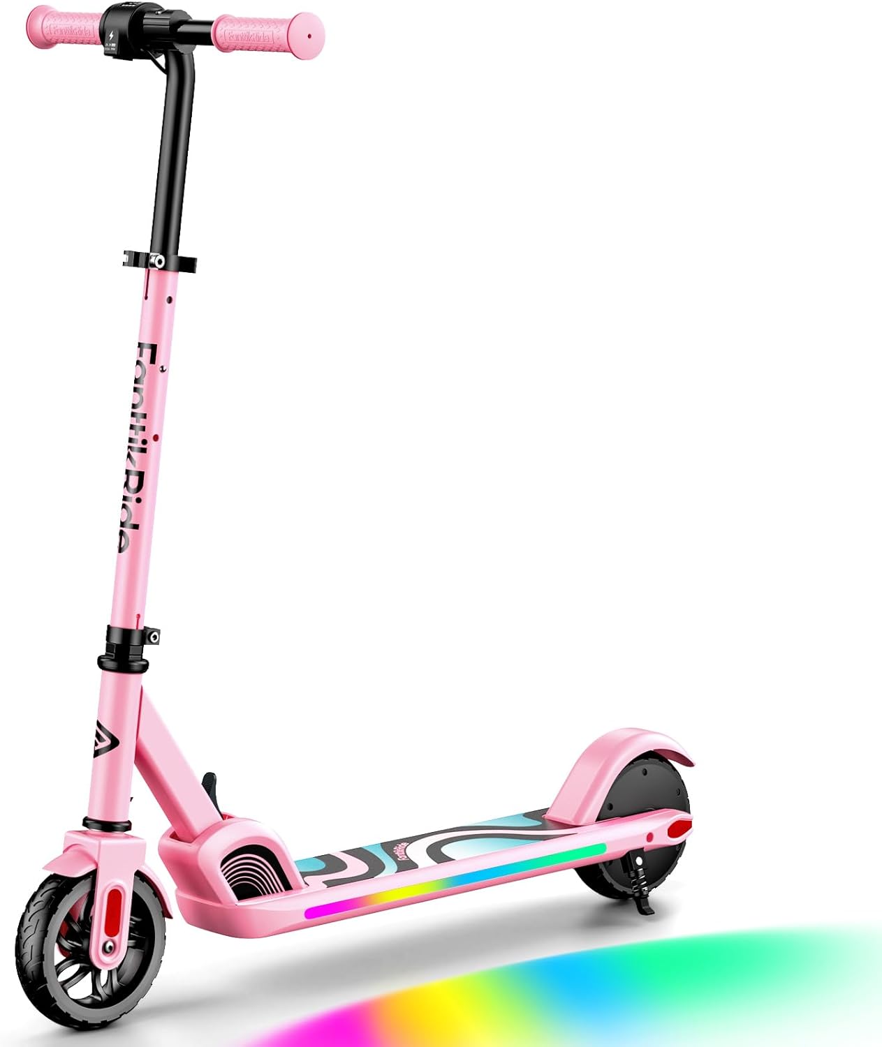 FanttikRide C9 Pro Monopattino Elettrico per Bambini 120-160 cm, Luci Arcobaleno Colorate, 8/13/16 km/h, Autonomia di 8 km, Display LED, Altezza Regolabile, Pieghevole, per Bambini fino a 60 kg