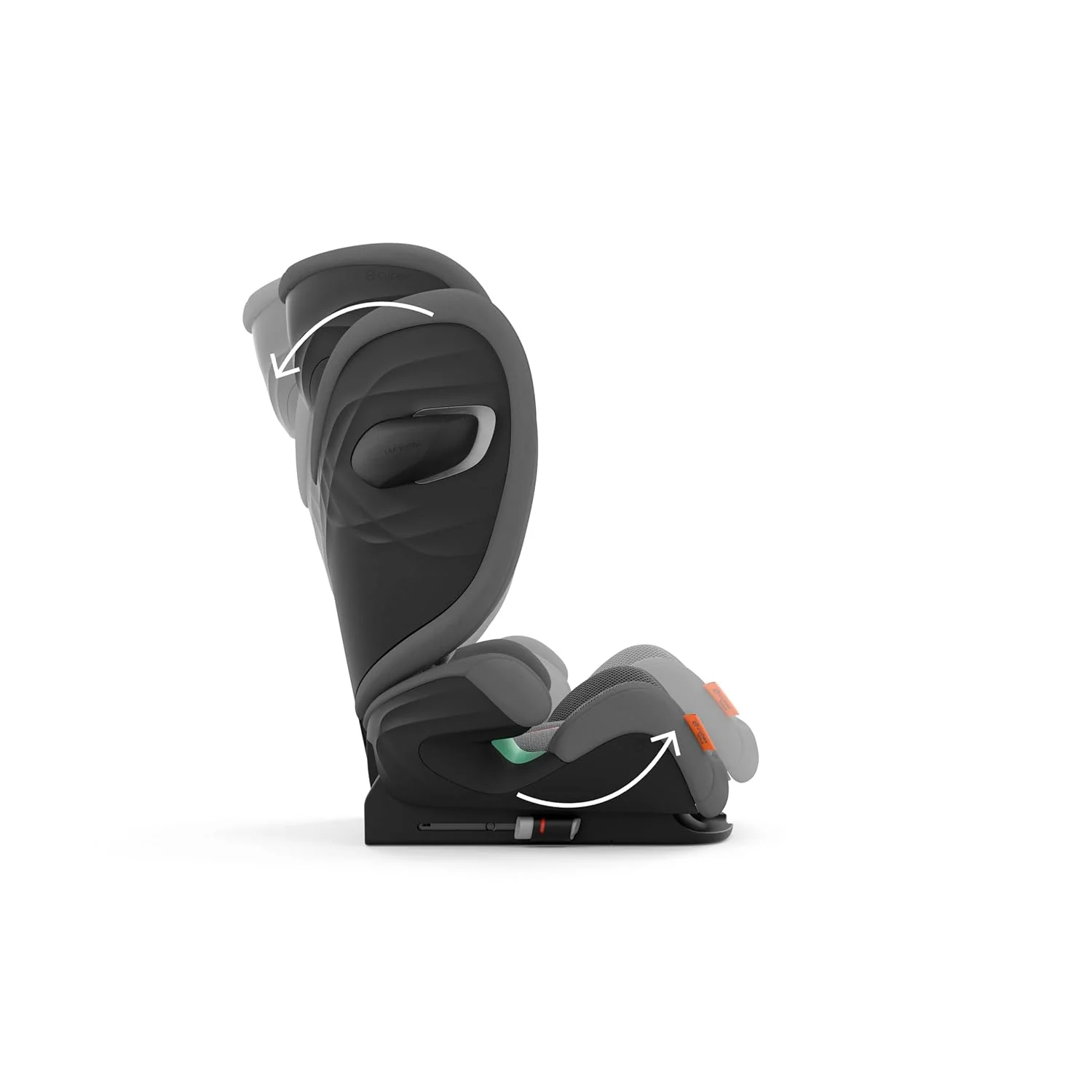 CYBEX Gold Kinder-Autositz Solution G i-Fix, F��r Autos mit und ohne ISOFIX, Ab ca. 3 bis 12 Jahre (100 - 150 cm), Ab ca. 15 bis 50 kg, Lava Grey