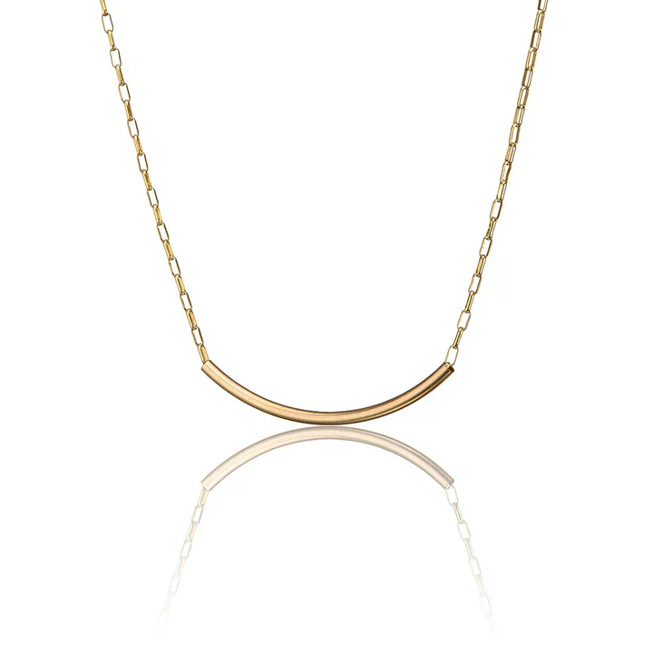 Scribble & Stone Crescent Tube Pendant