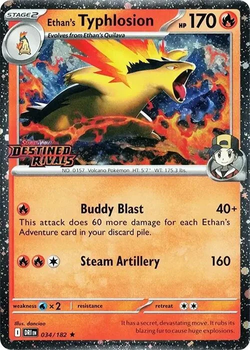 Ethan's Typhlosion (Prerelease) (034/182) (Miscellaneous Cards & Products)