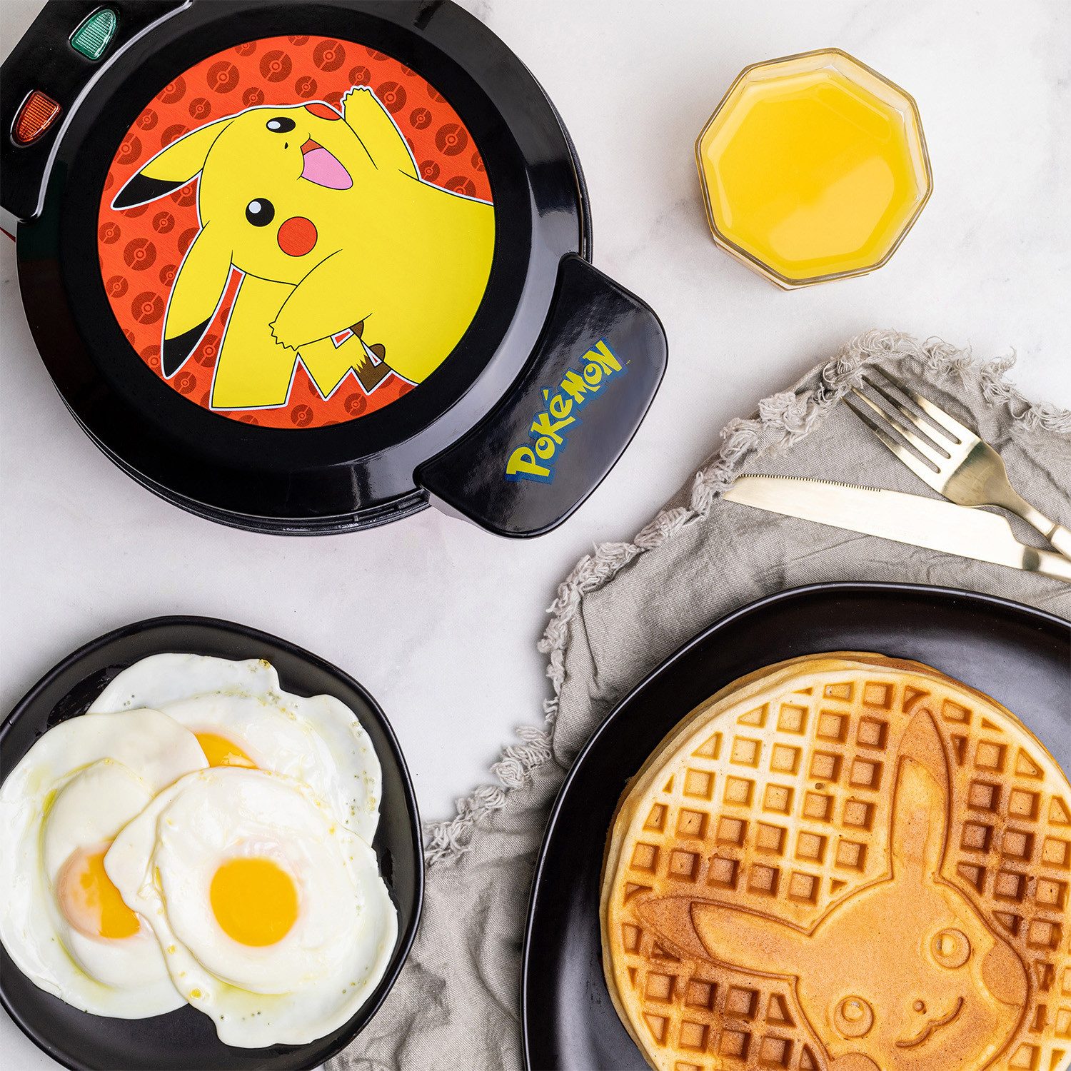 Waffeleisen Pokémon Pikachu Waffeleisen - Antihaft Waffle Maker