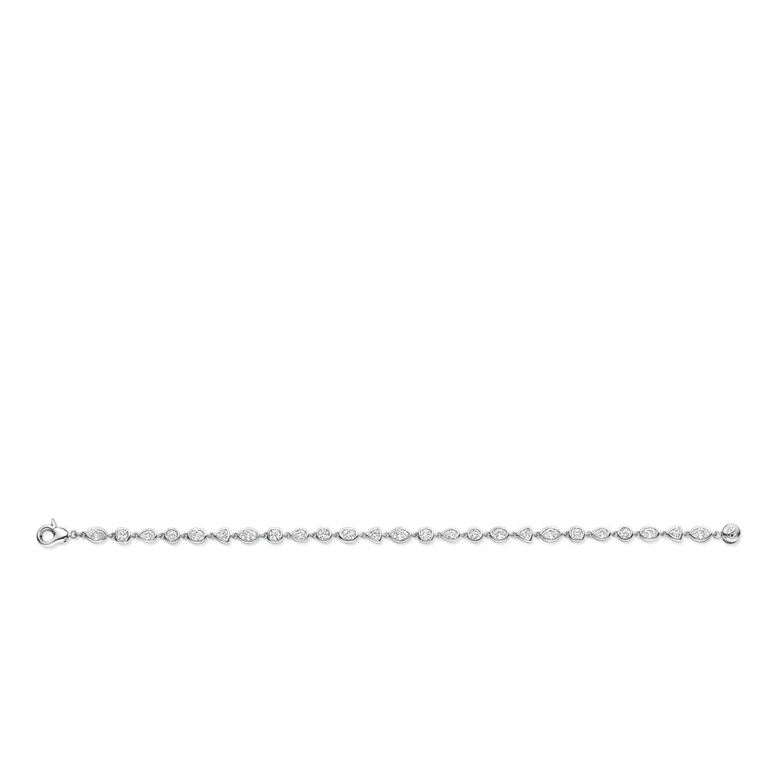 Bracciale Ti Sento Milano in argento tennis ovali 23062ZI