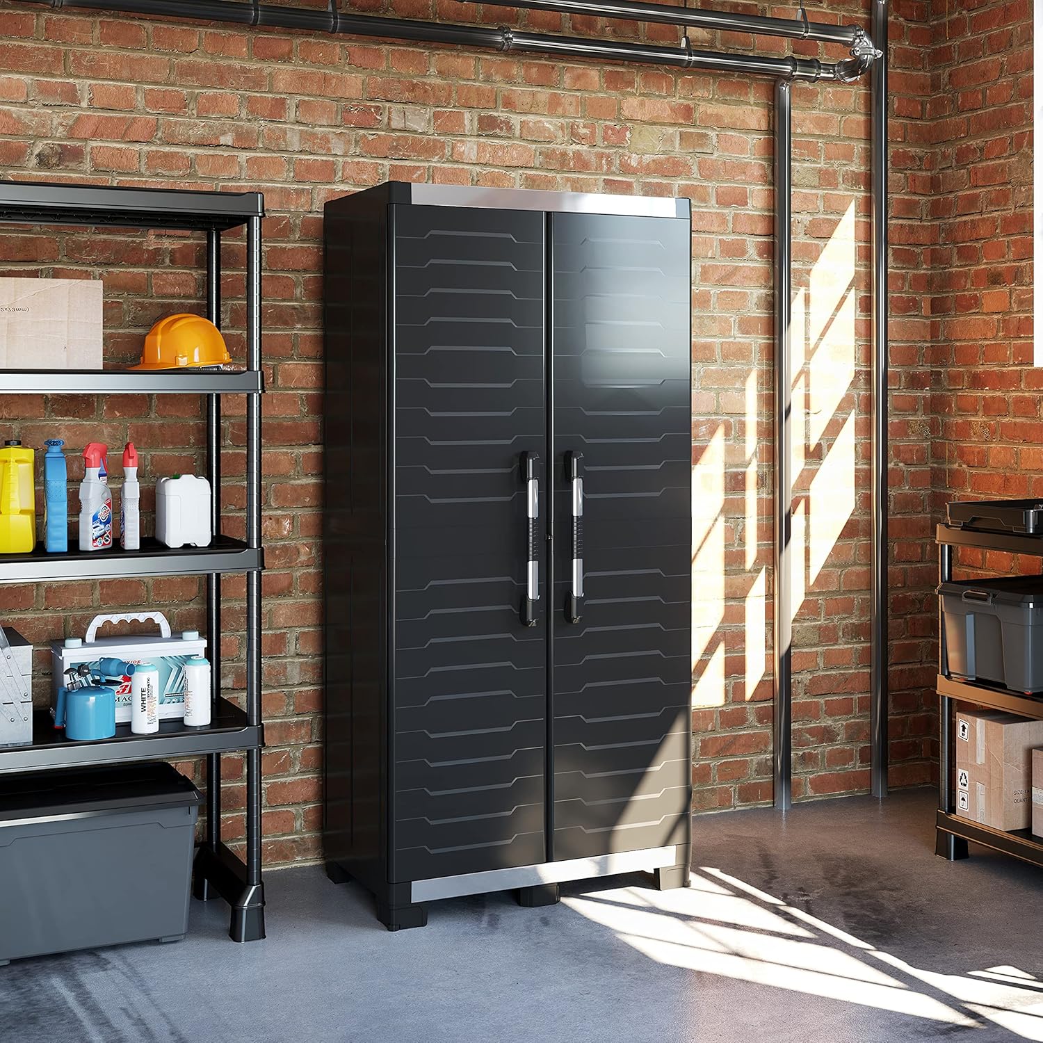 Keter - Extra Large Garage Cabinet Black