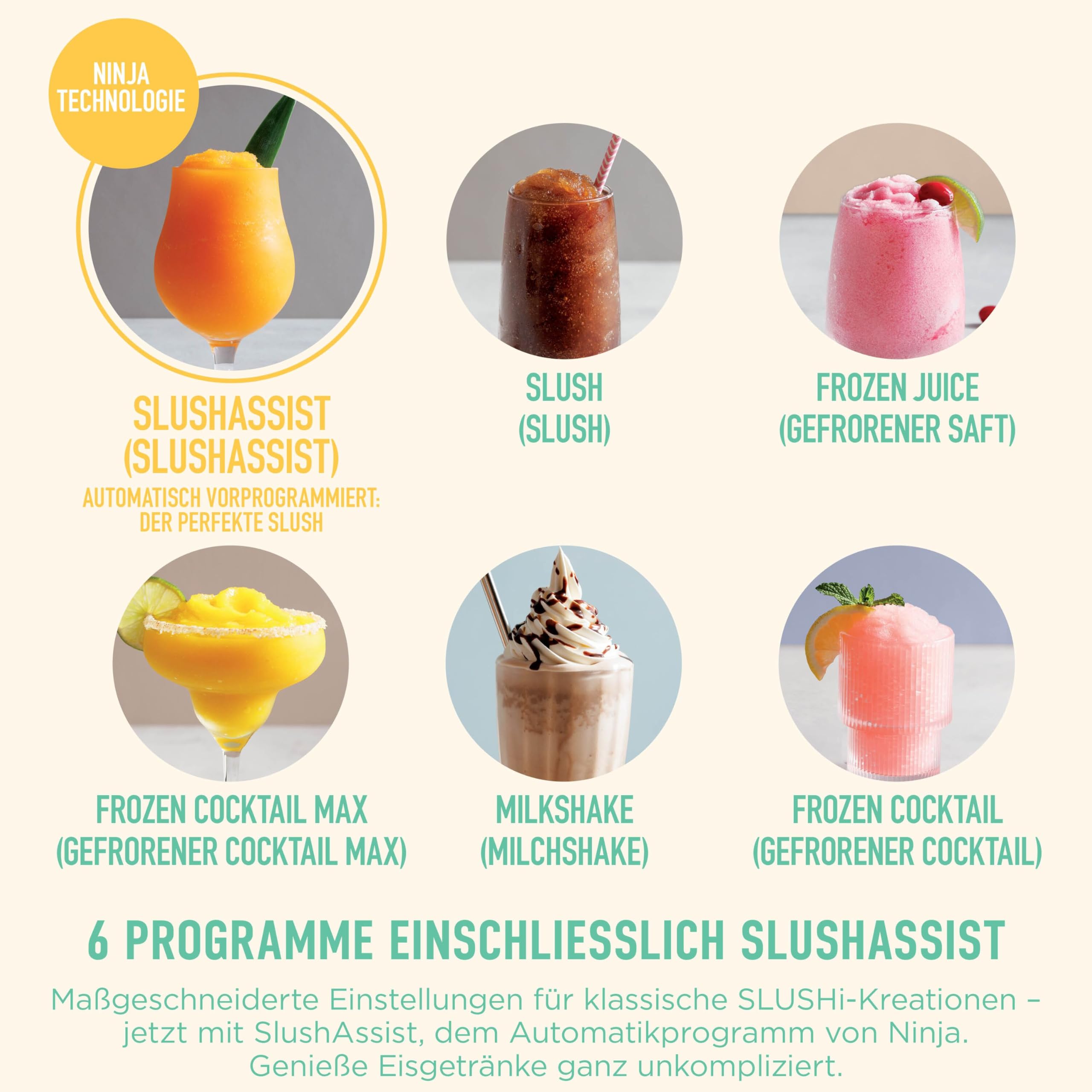 Slush-Eismaschine SLUSHi XL mit SlushAssist 3,7 l RapidChill Pro-Technologie 6 Programme Mokka