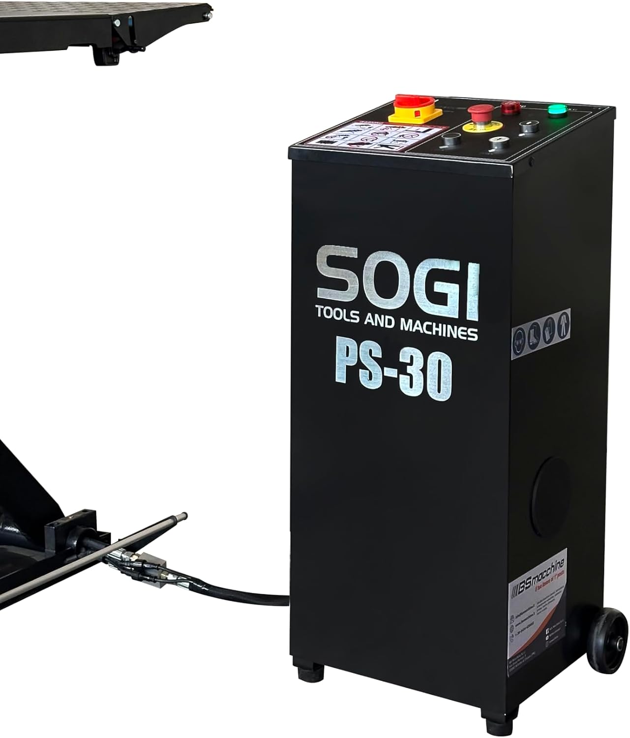 Sogi PS-30 Ponte Sollevatore per Auto a Forbice - elettroidraulico - Portata 3000 kg - a Pavimento - 230 V