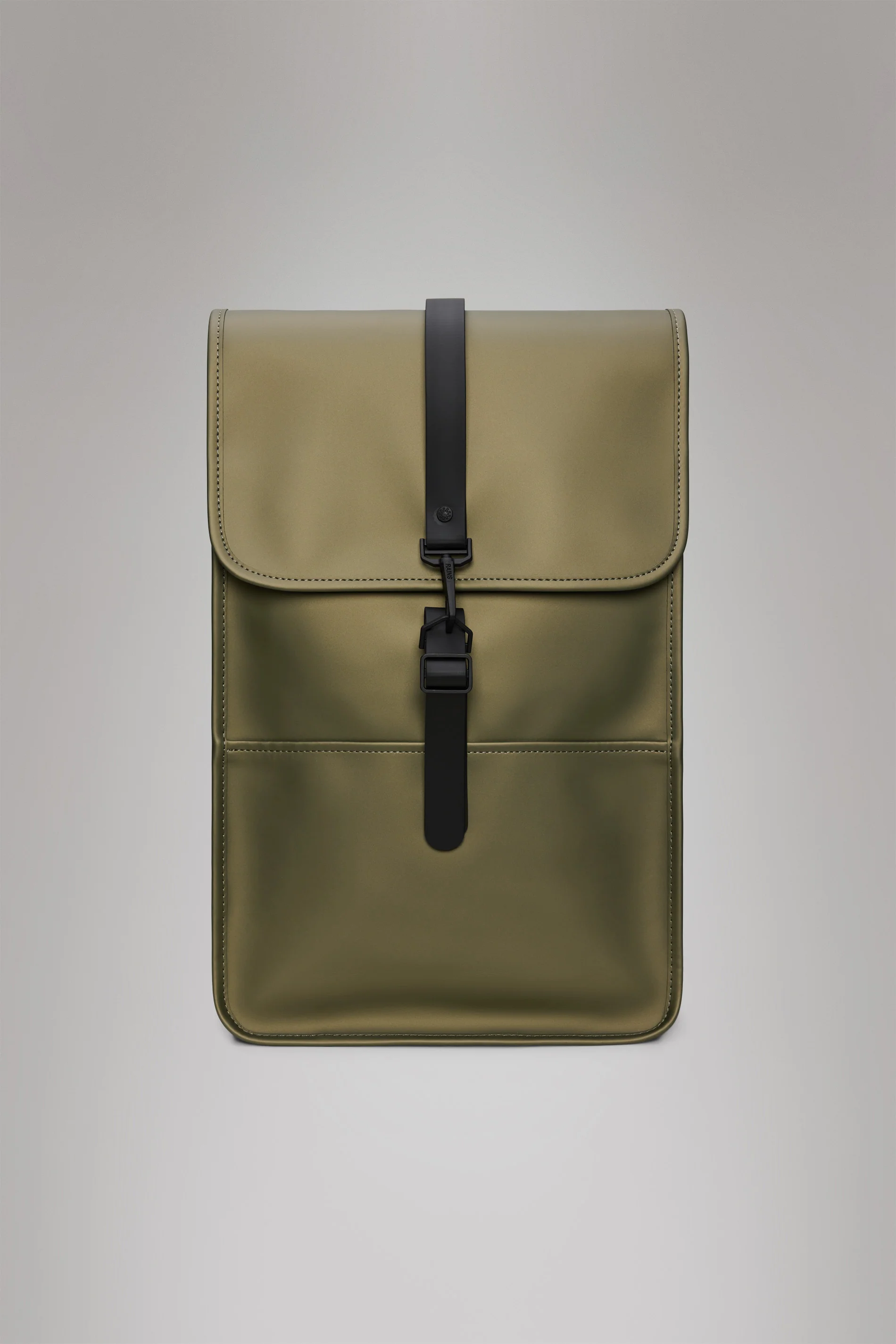 Zaino – Zaino quadrato e minimalista con chiusura magnetica, scomparto per laptop 15