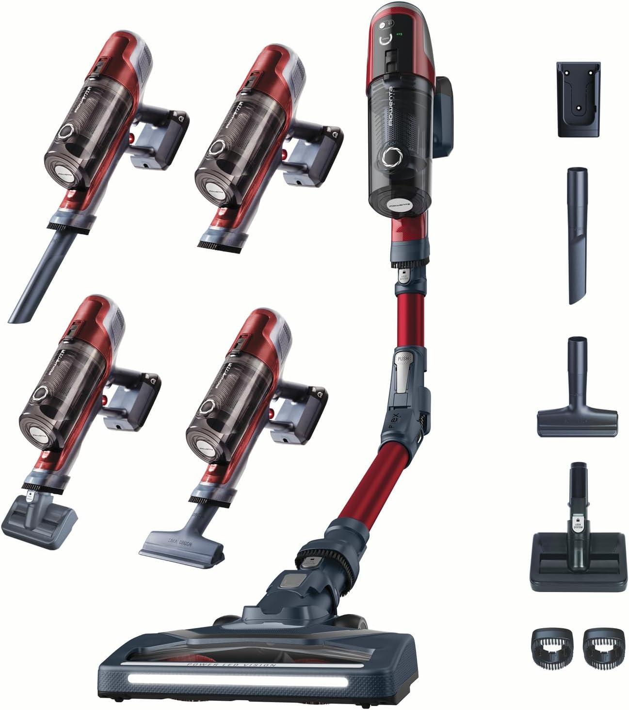 Rowenta X-PERT 6.60 Cordless Vacuum Cleaner, Easy Cleaning, 100 W Motor, RH6836EO