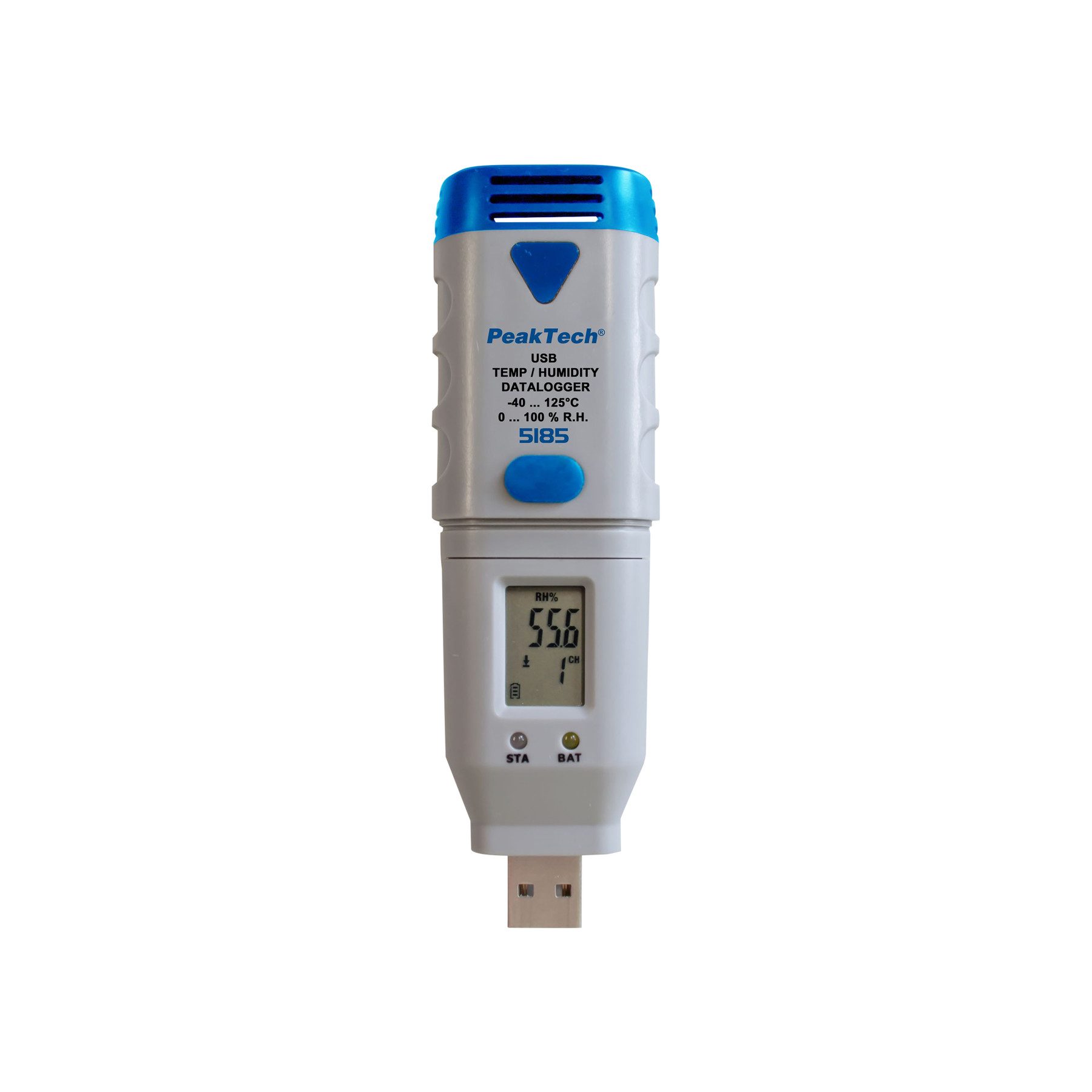 Hygrometer PEAKTECH USB-Datenlogger P 5185, Temperatur und Luftfeuchtigkeit